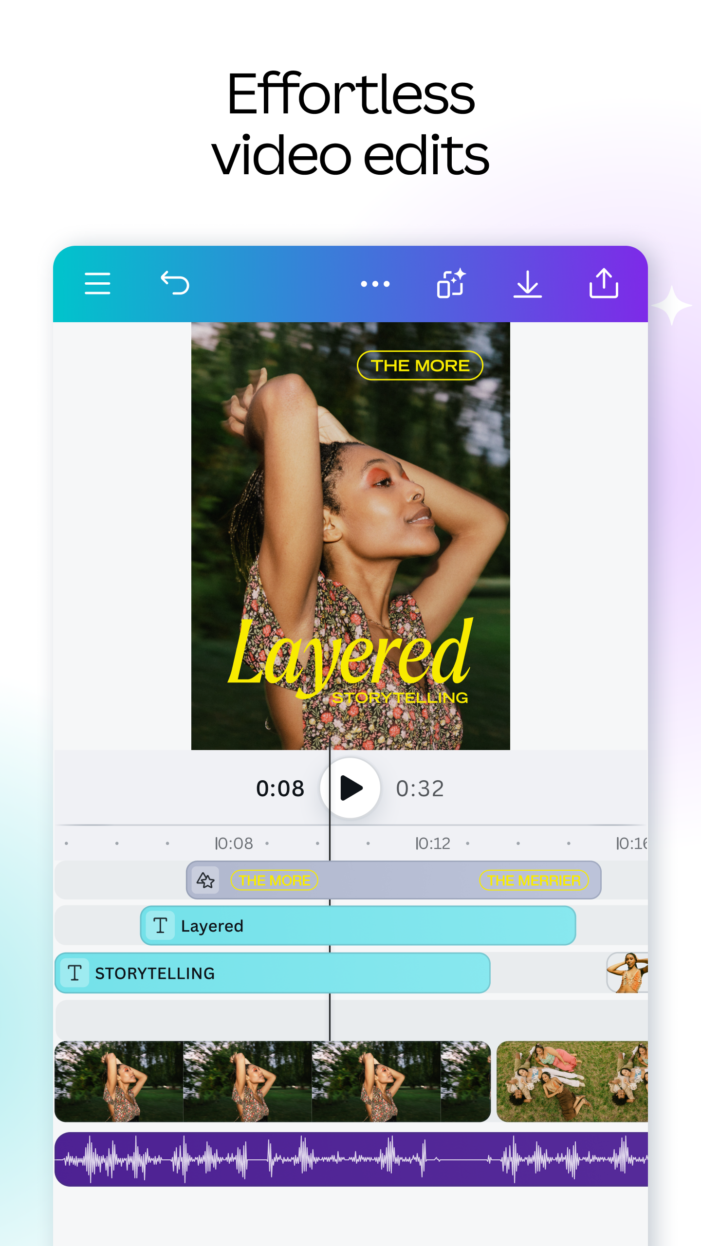 اسکرین شات 3 برنامه Canva: AI Video & Photo Editor