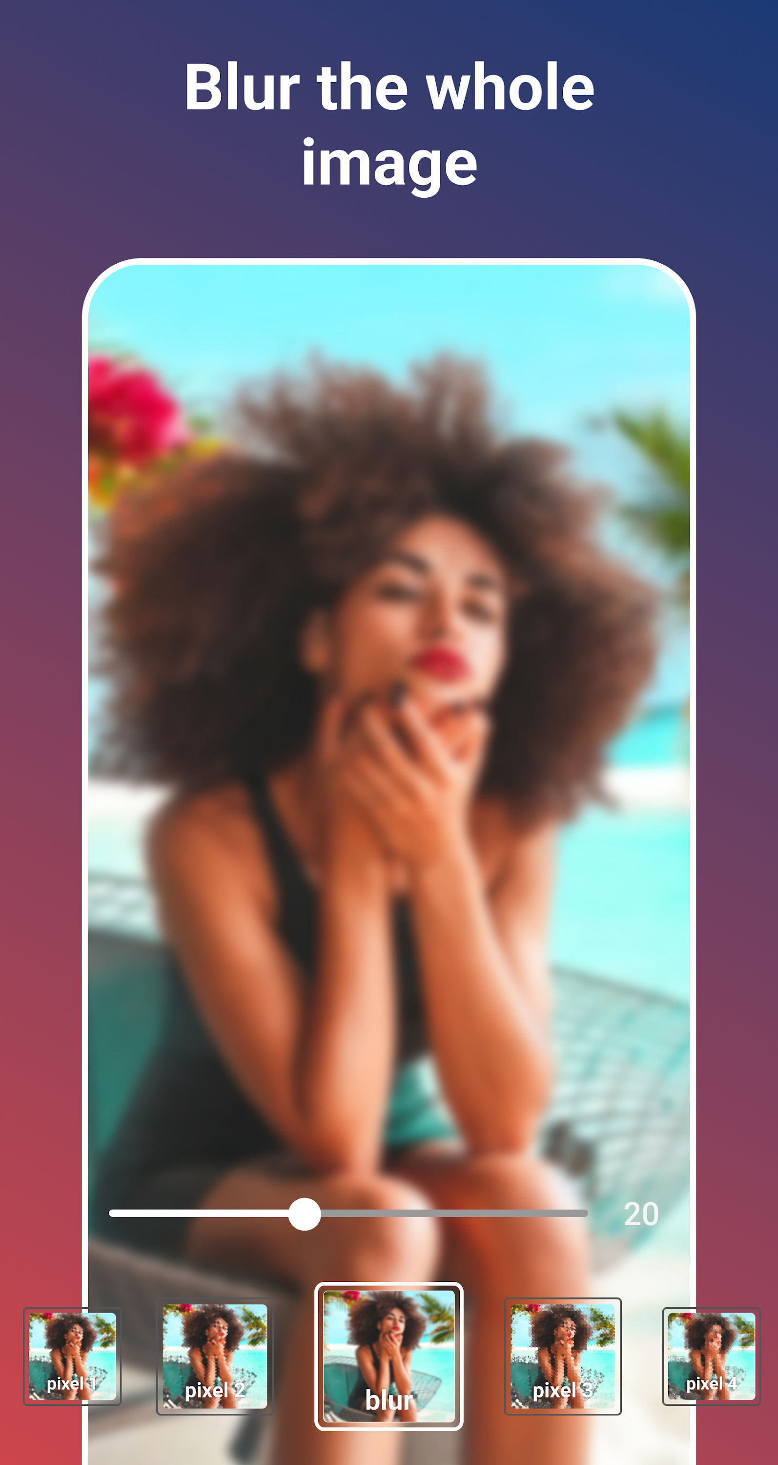 اسکرین شات 1 برنامه Blur Photo Editor, Blur Video