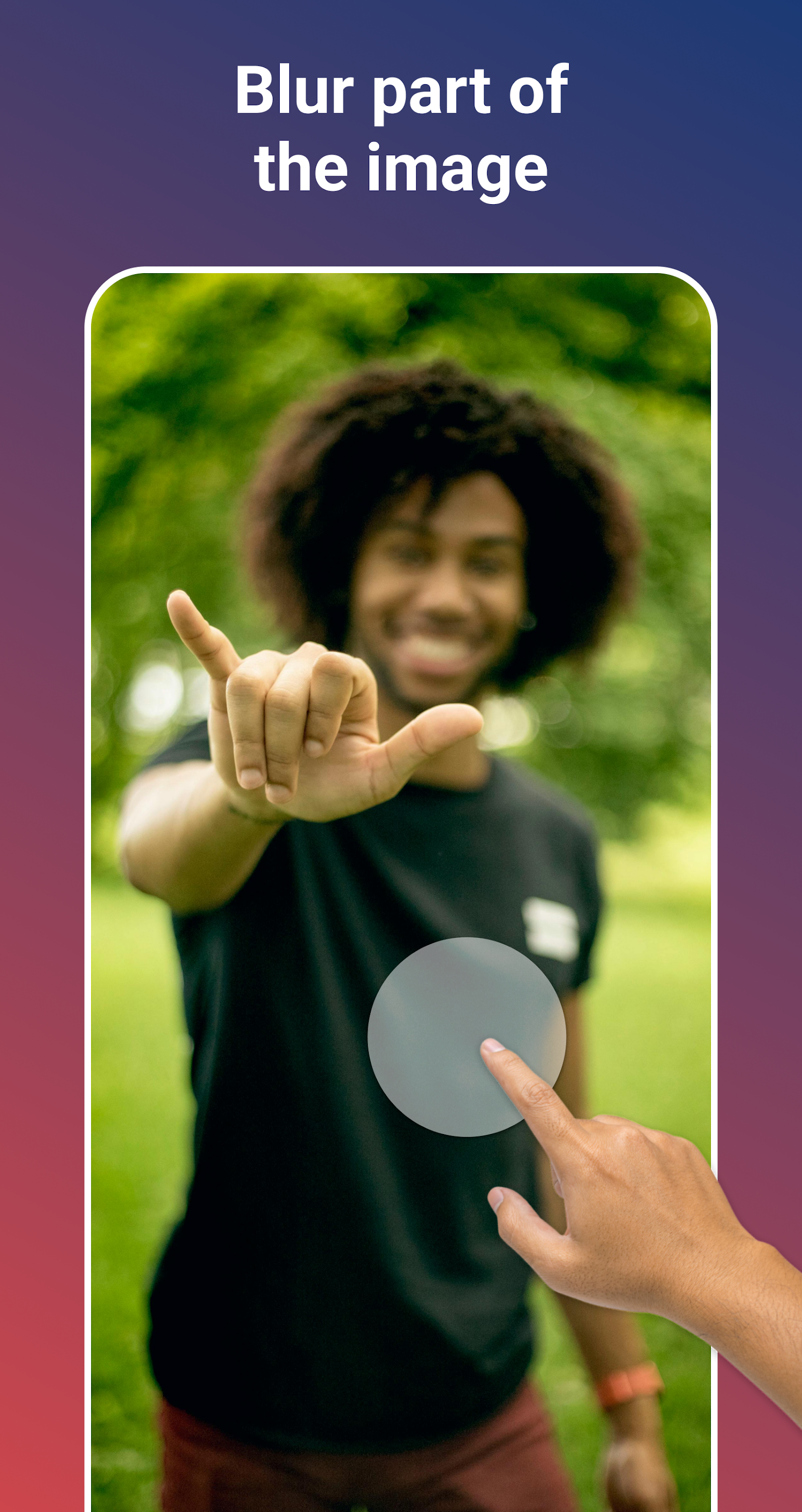 اسکرین شات 2 برنامه Blur Photo Editor, Blur Video