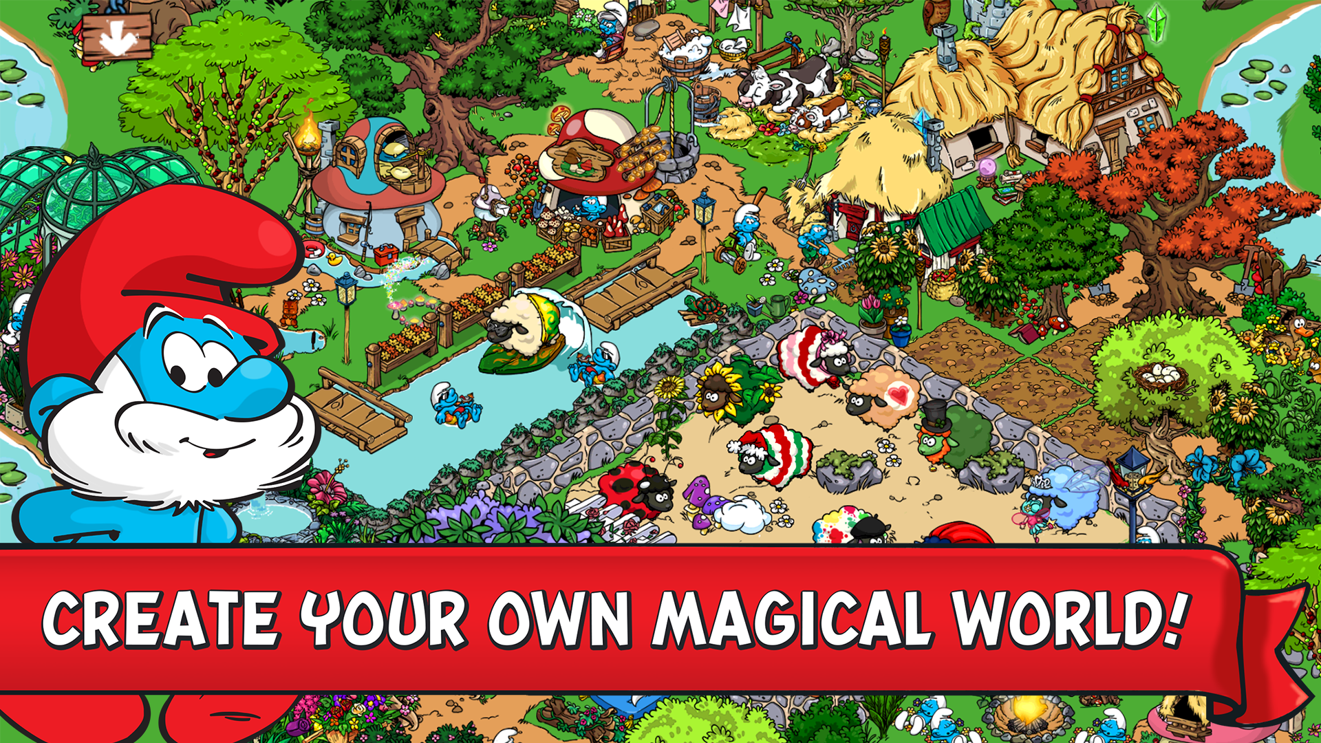 اسکرین شات 1 بازی Smurfs' Village