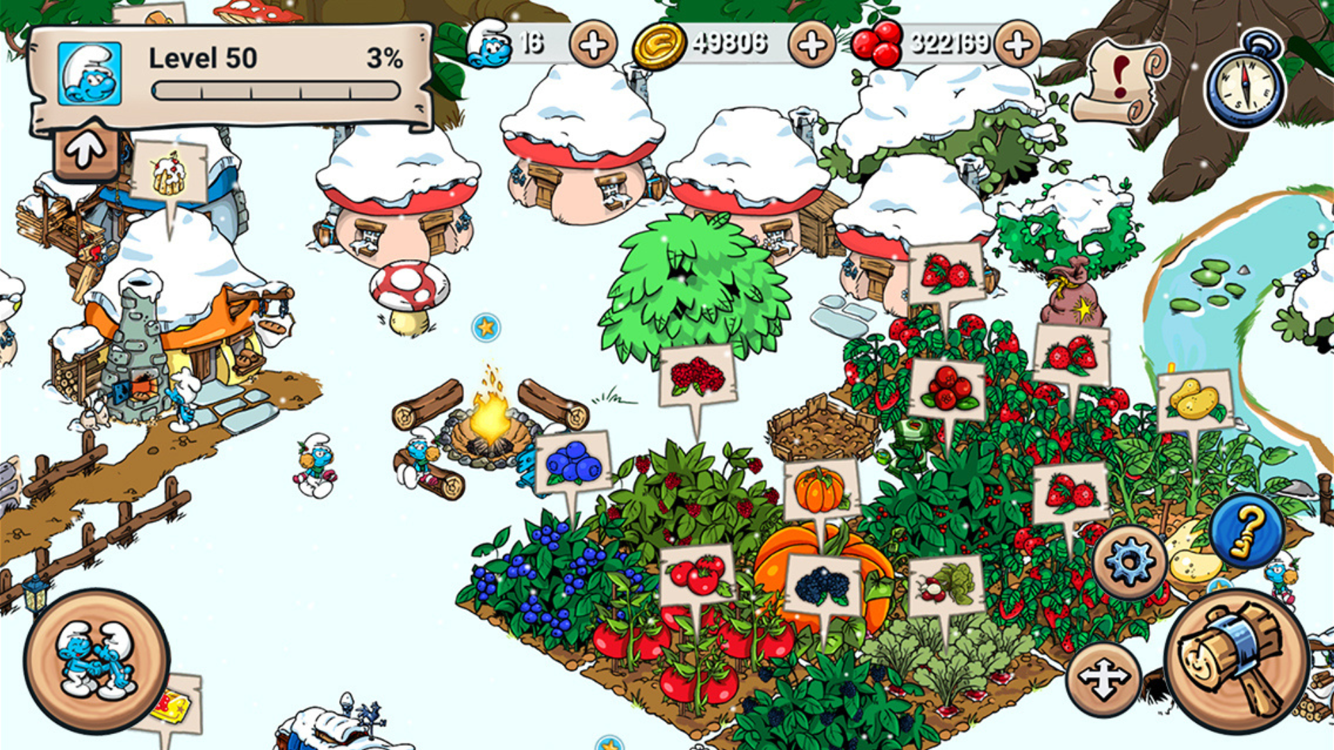 اسکرین شات 6 بازی Smurfs' Village