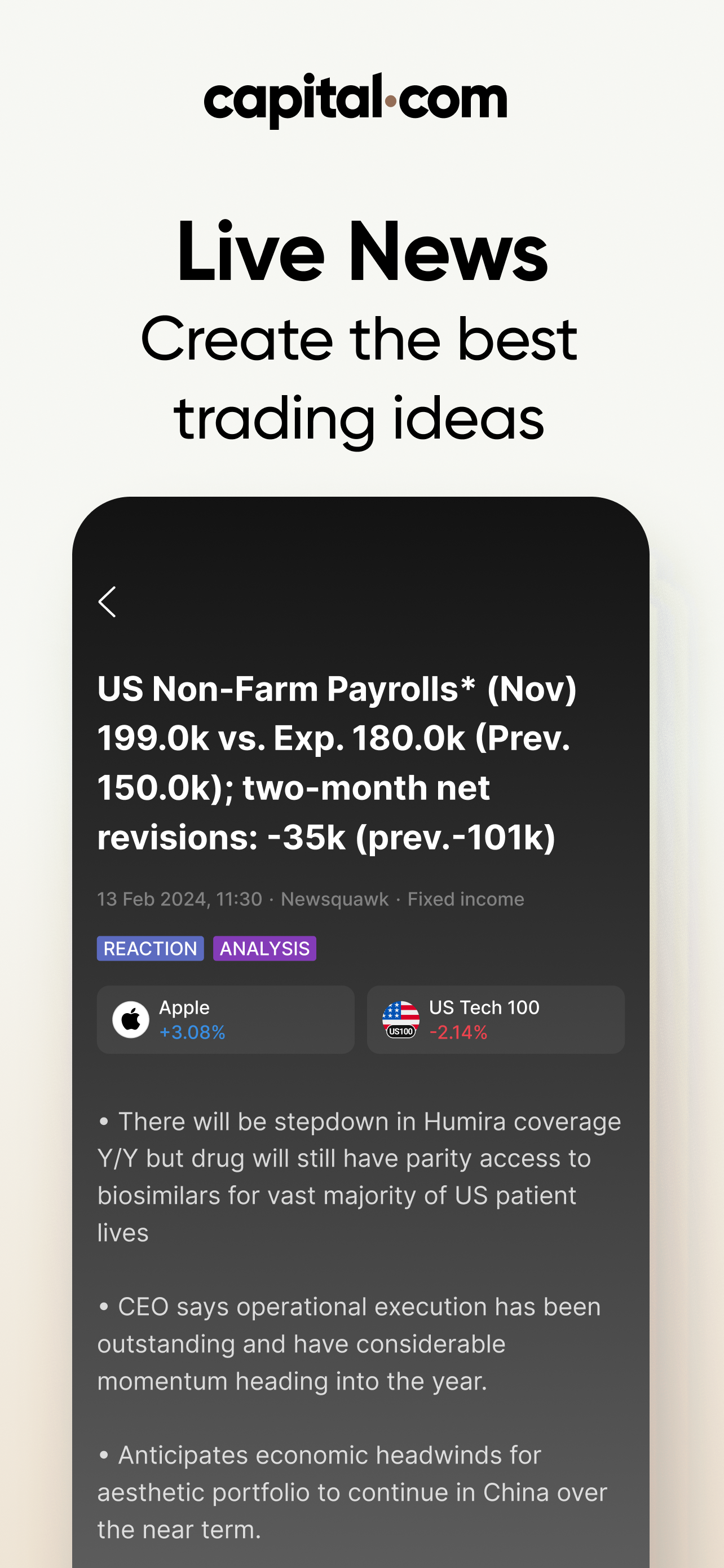 اسکرین شات 4 برنامه Trading app by Capital.com