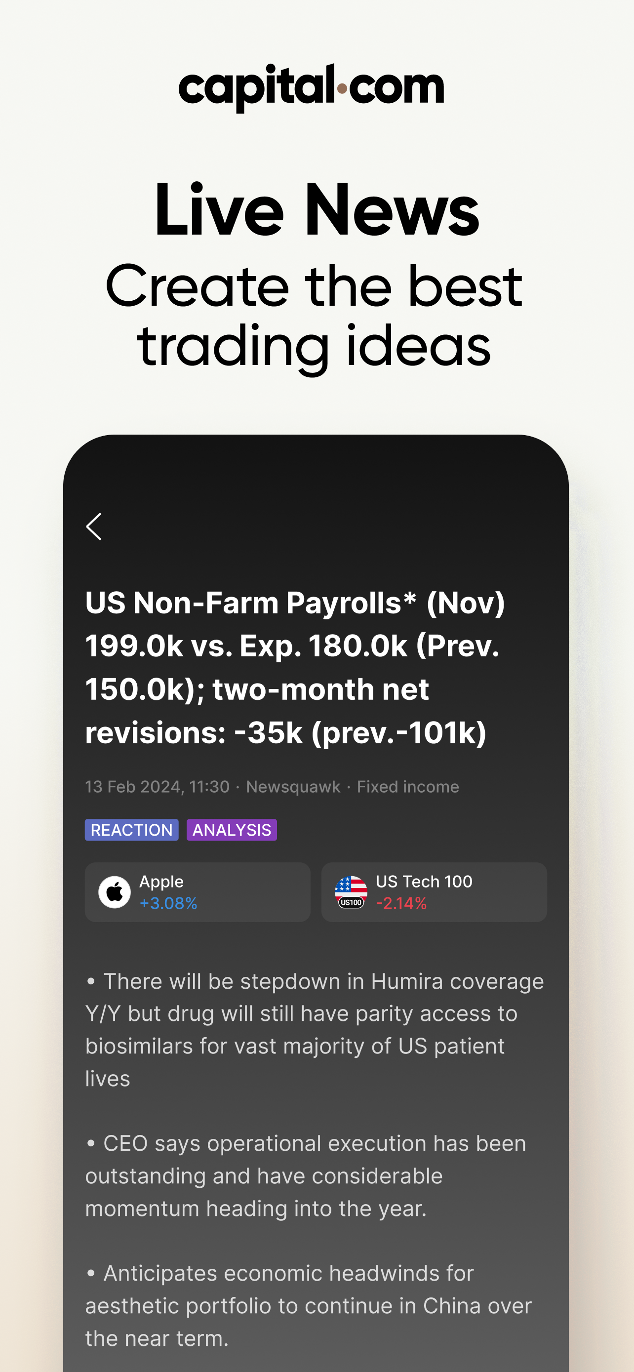 اسکرین شات 4 برنامه Trading app by Capital.com