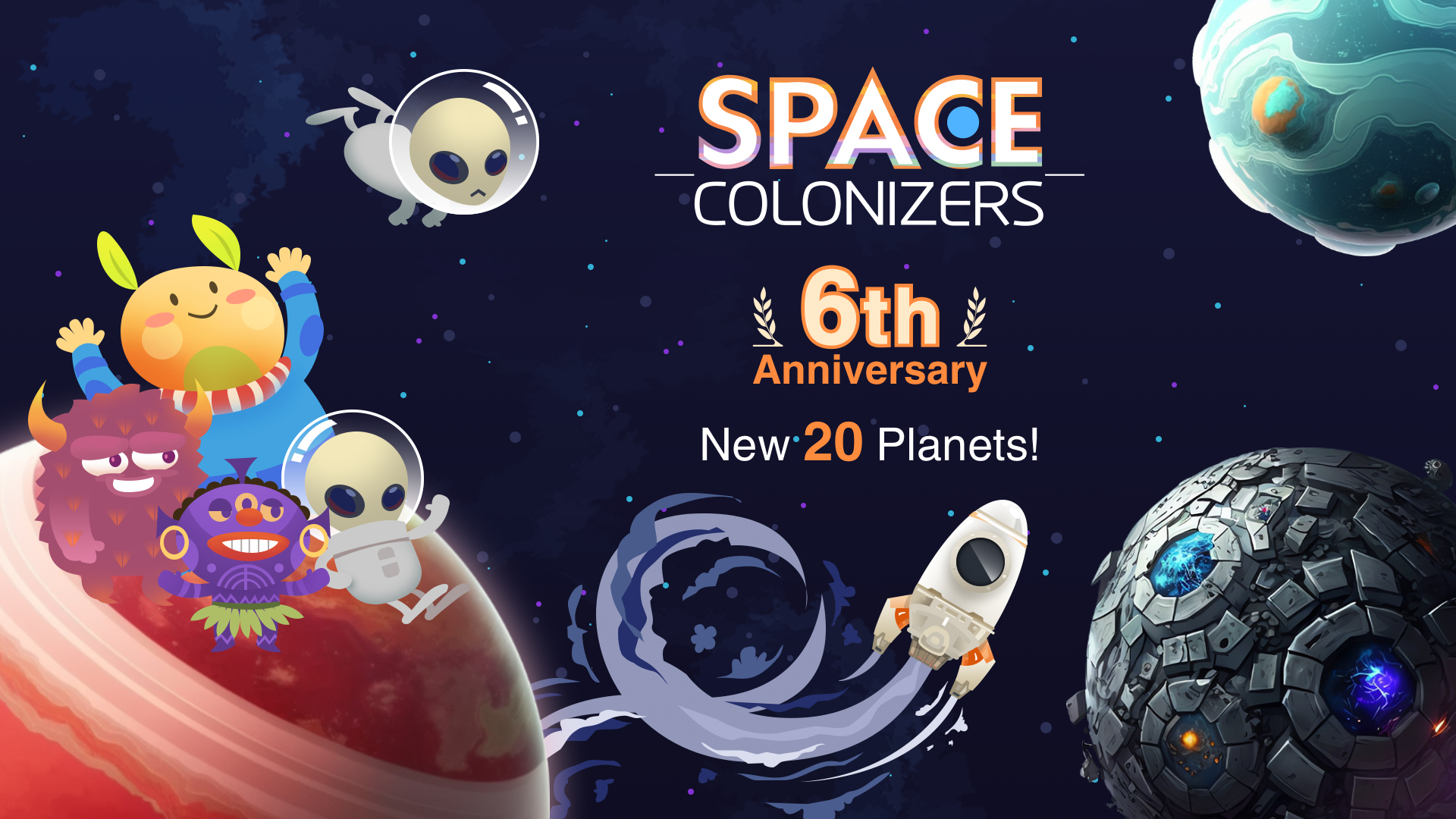 اسکرین شات 5 بازی Space Colonizers Idle Clicker