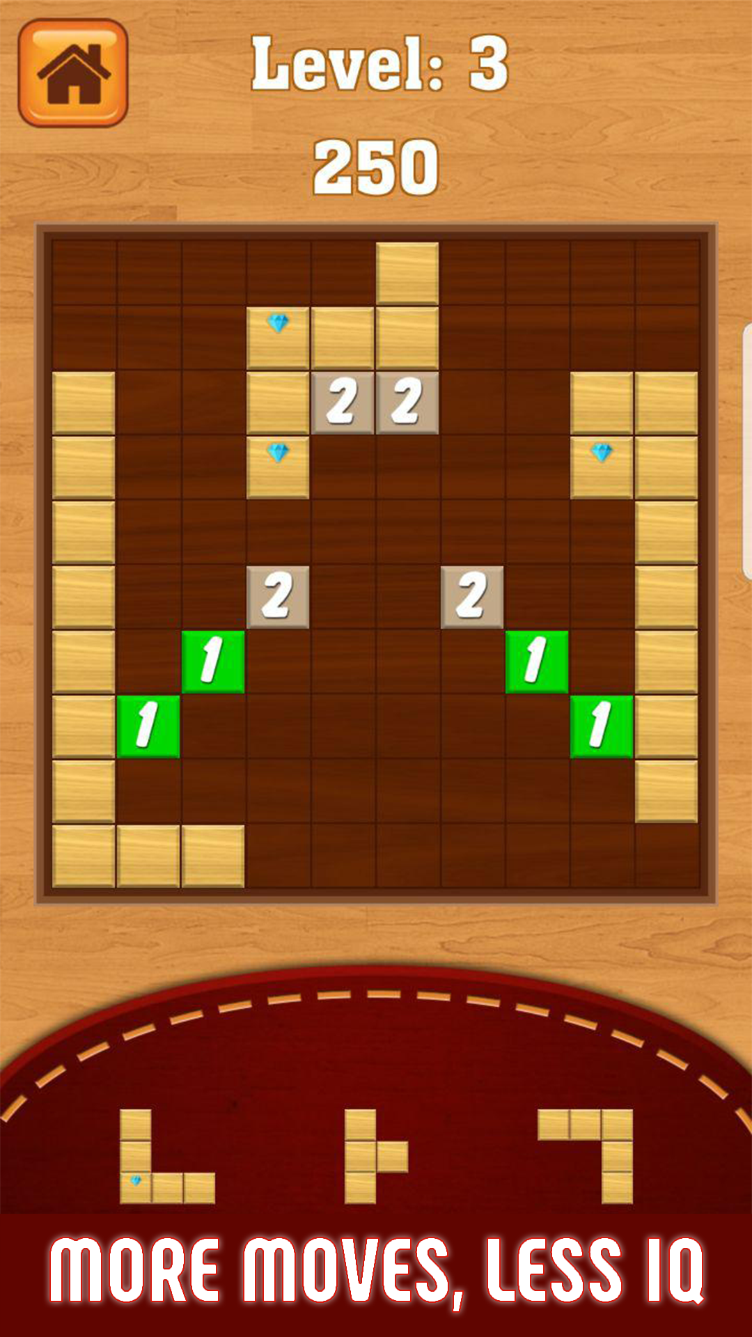 اسکرین شات 2 بازی Block Puzzle : Classic Wood