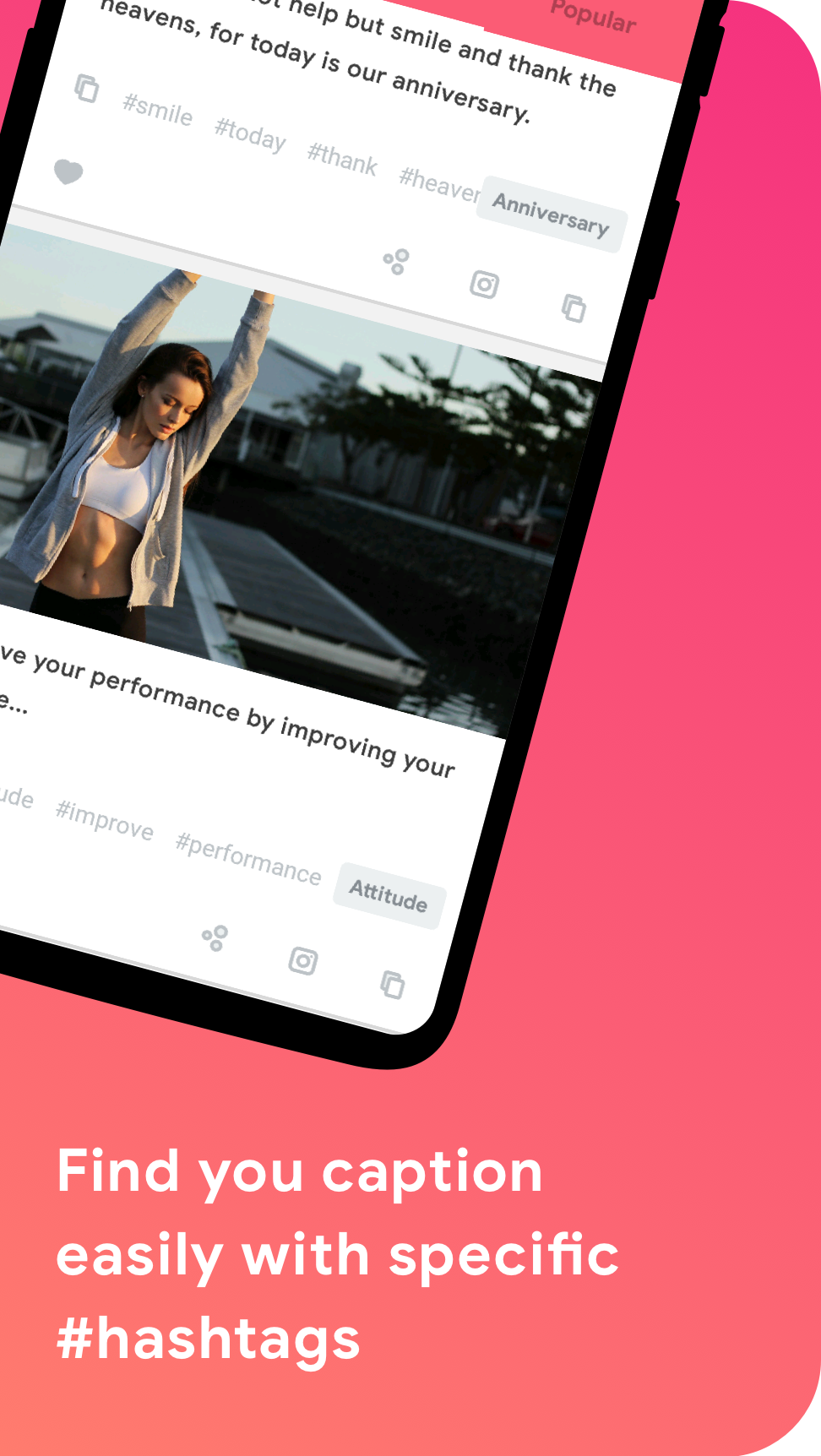 اسکرین شات 5 برنامه Caption for Social Media Photo