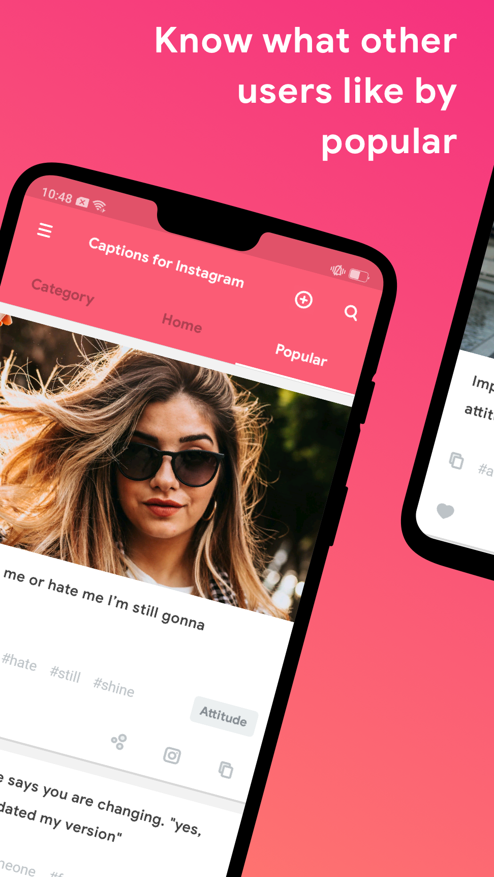 اسکرین شات 4 برنامه Caption for Social Media Photo