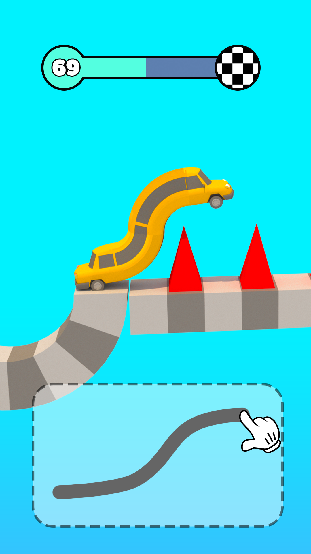 اسکرین شات 6 بازی Car Climber: Draw Bridge 3D