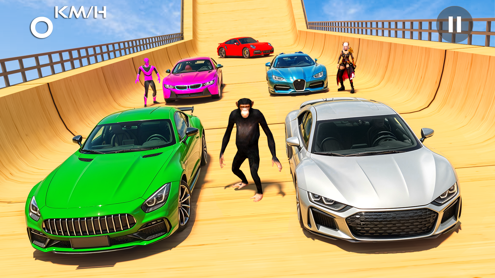 اسکرین شات 1 بازی Mega Rampa Car Stunt Master