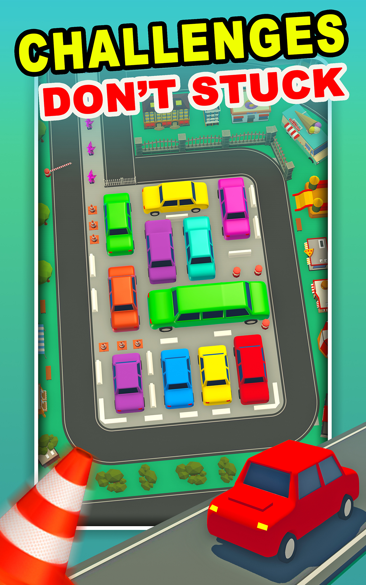 اسکرین شات 6 بازی Jam Parking 3D - Drive Car Out