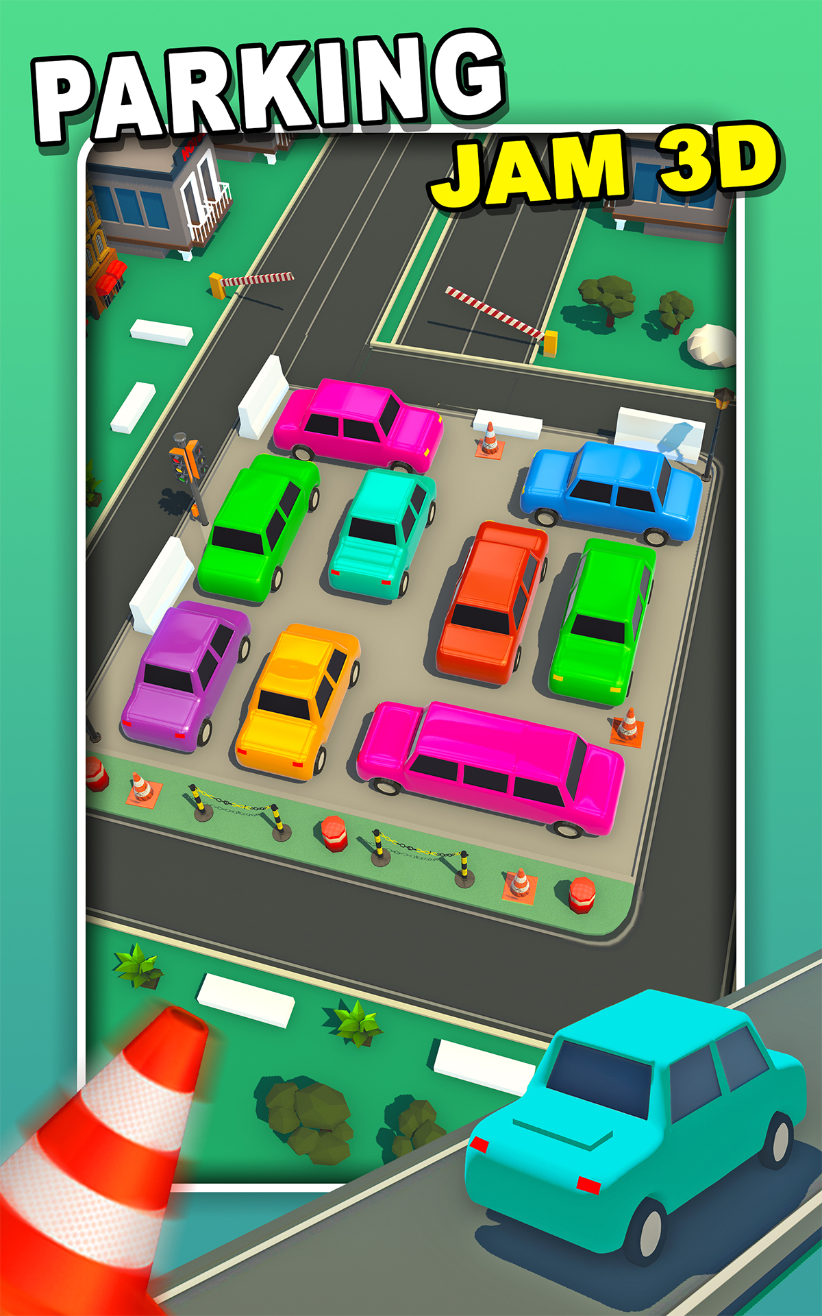 اسکرین شات 3 بازی Jam Parking 3D - Drive Car Out