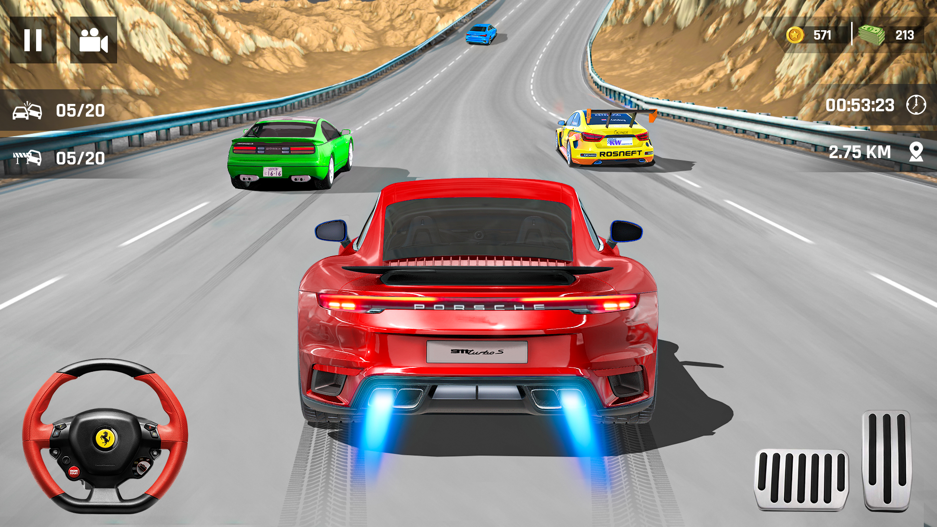 اسکرین شات 3 بازی Speed Car Race 3D - Car Games