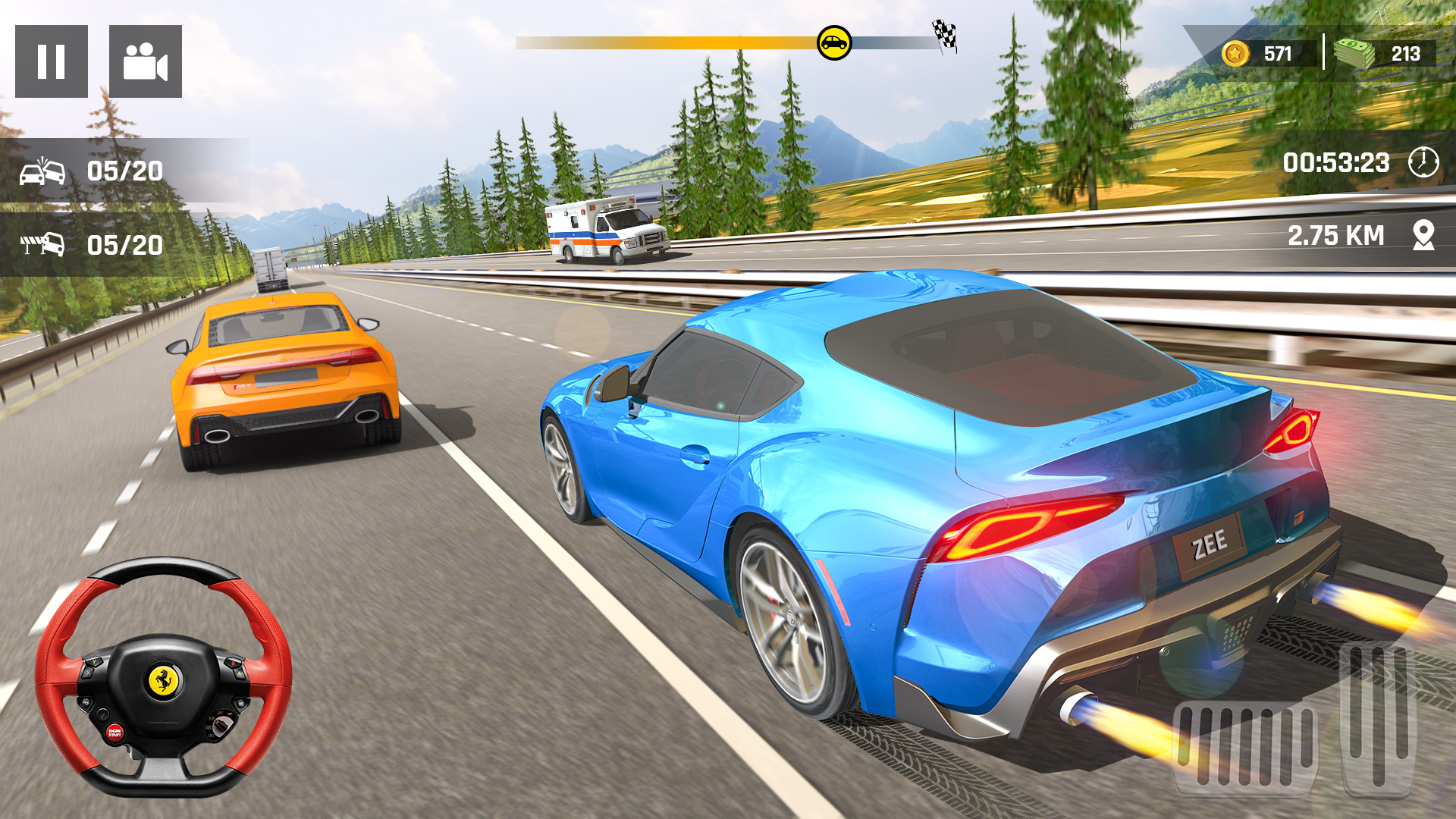 اسکرین شات 5 بازی Speed Car Race 3D - Car Games