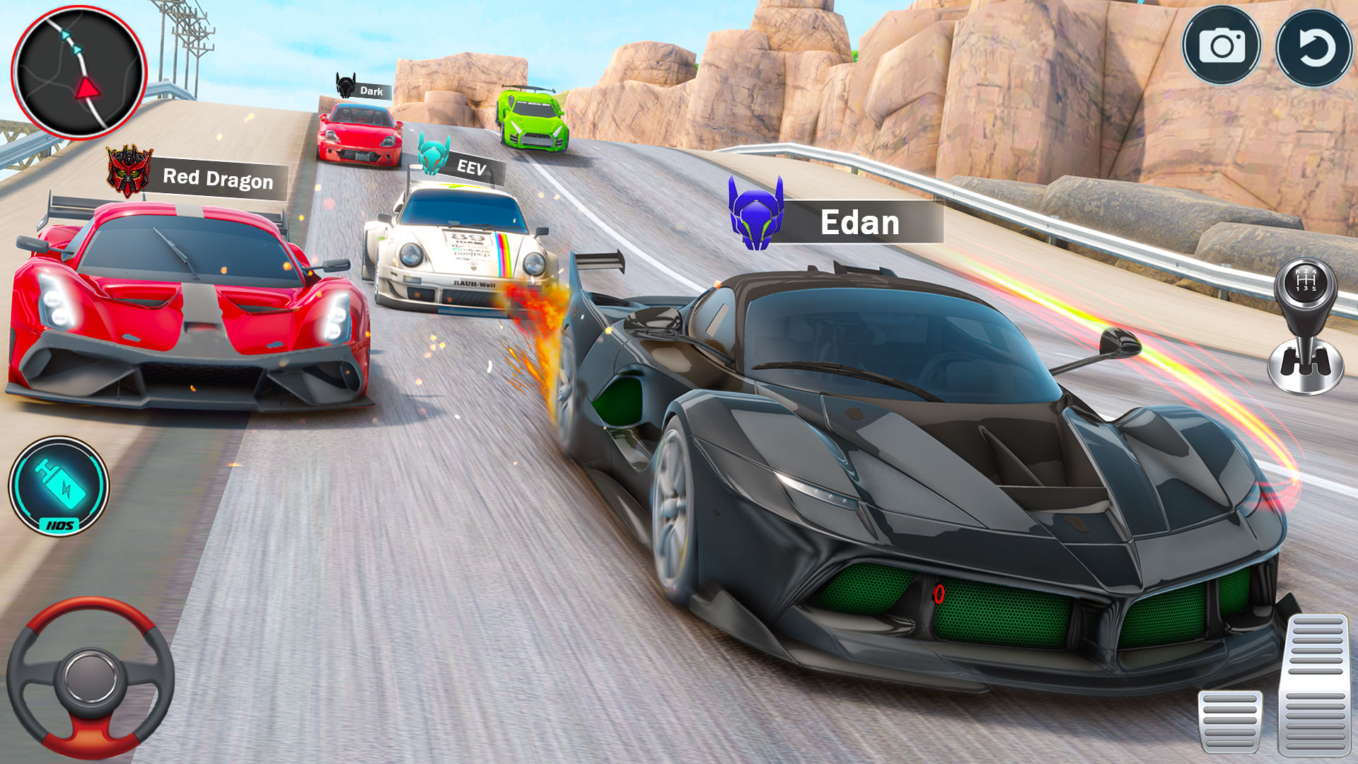 اسکرین شات 3 بازی Crazy Car Offline Racing Games