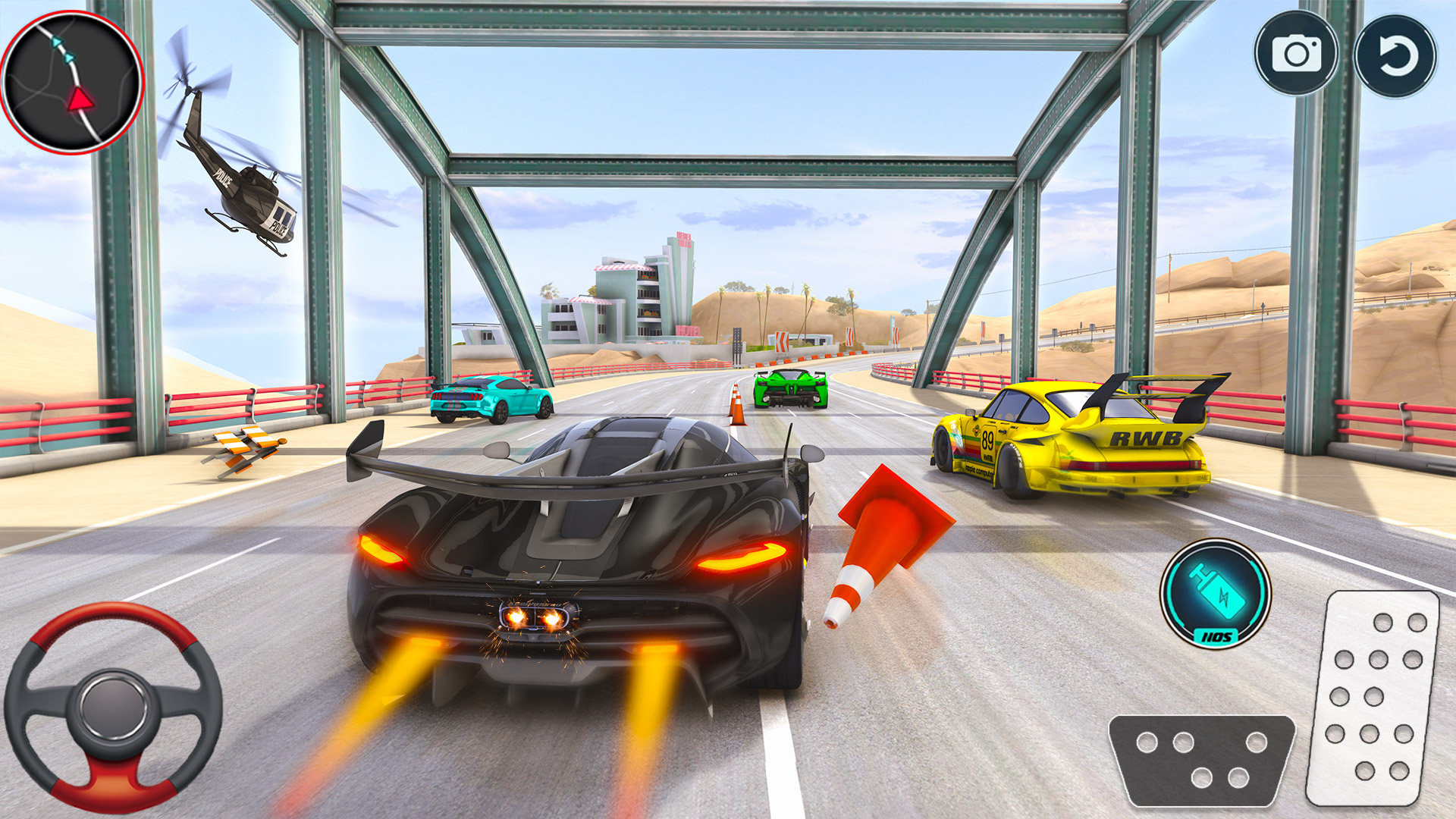 اسکرین شات 8 بازی Crazy Car Offline Racing Games