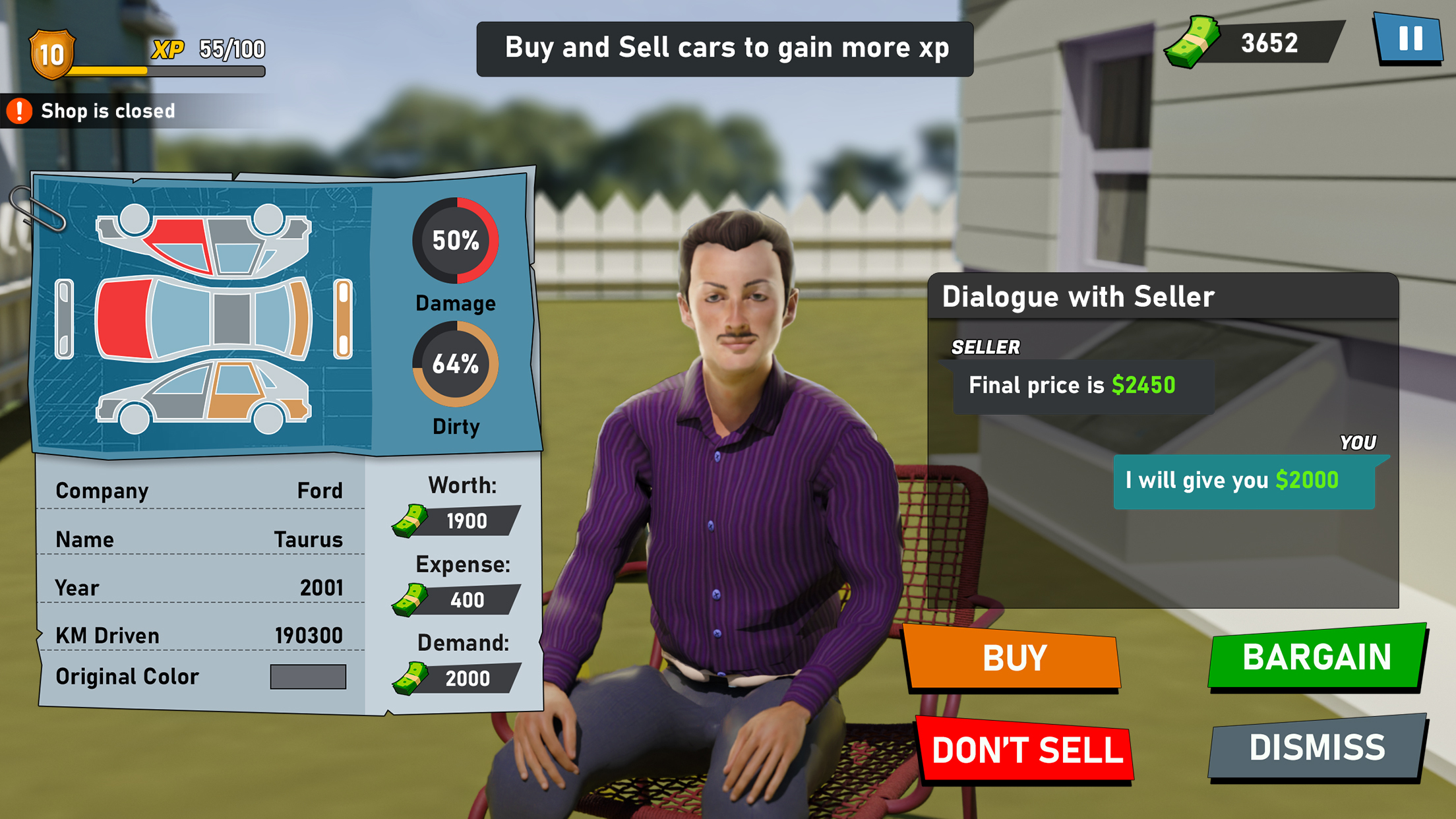 اسکرین شات 2 بازی Car Saler - Trade Simulator