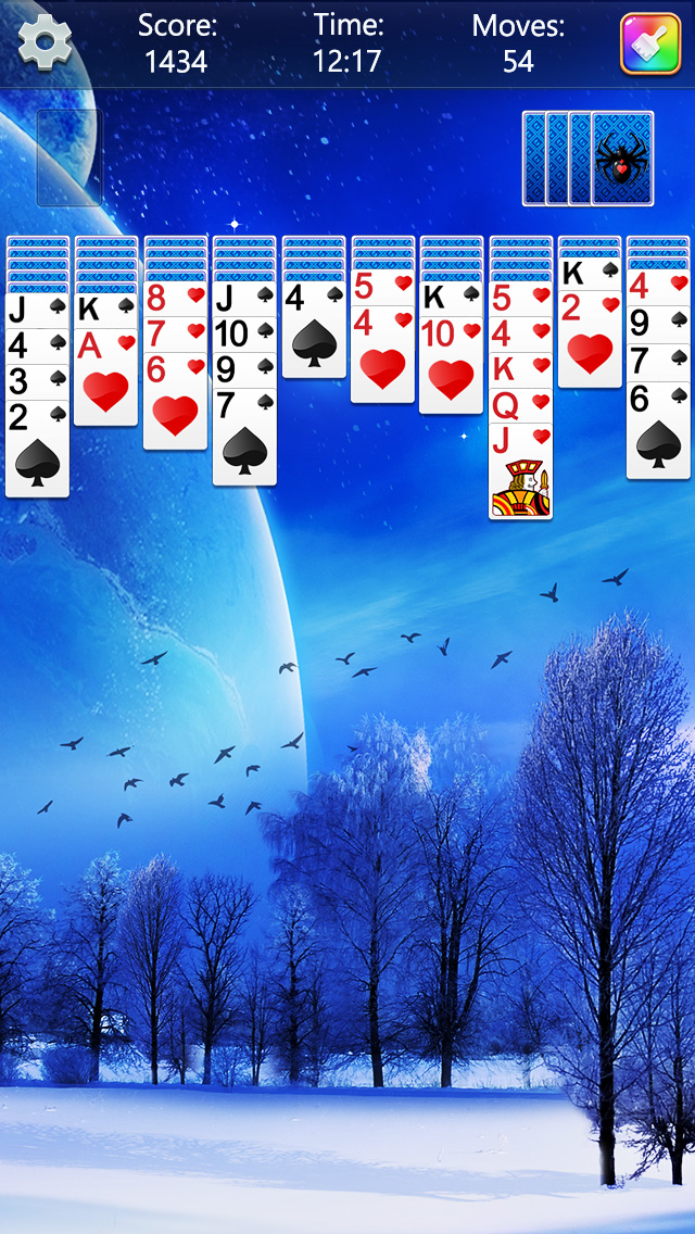 اسکرین شات 5 بازی Spider Solitaire Fun