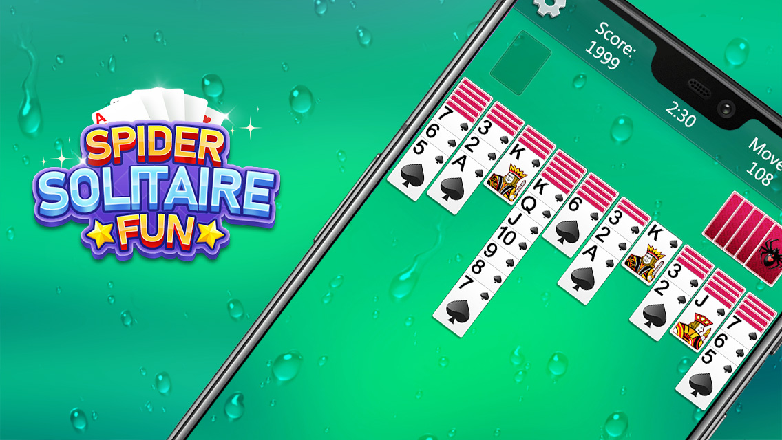 اسکرین شات 3 بازی Spider Solitaire Fun