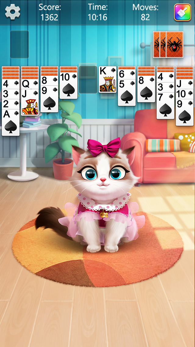اسکرین شات 6 بازی Spider Solitaire Fun