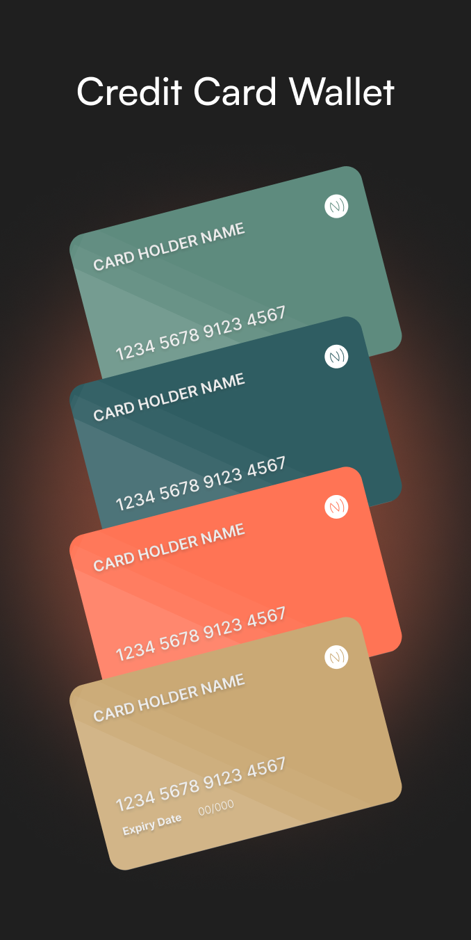 اسکرین شات 2 برنامه Credit Card Wallet & Manager