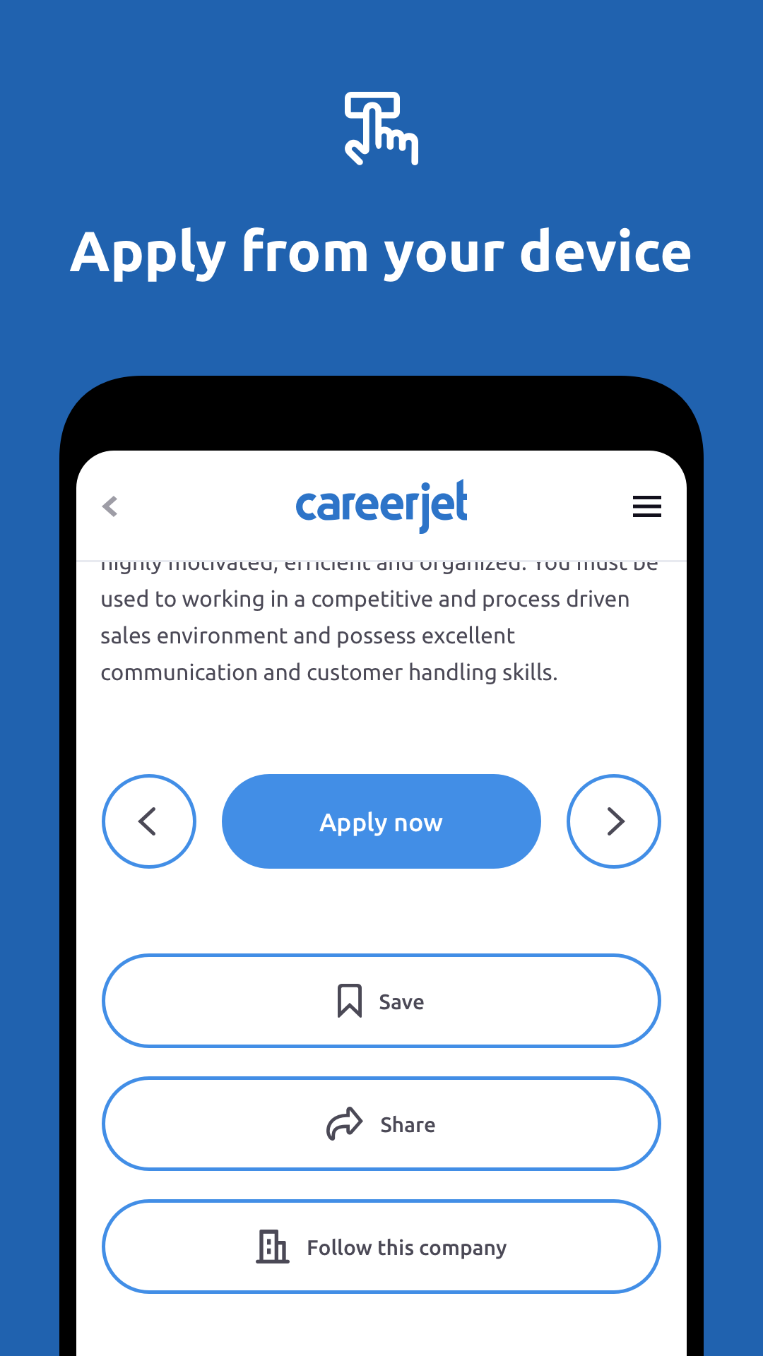 اسکرین شات 4 برنامه Jobs - Job Search - Careers