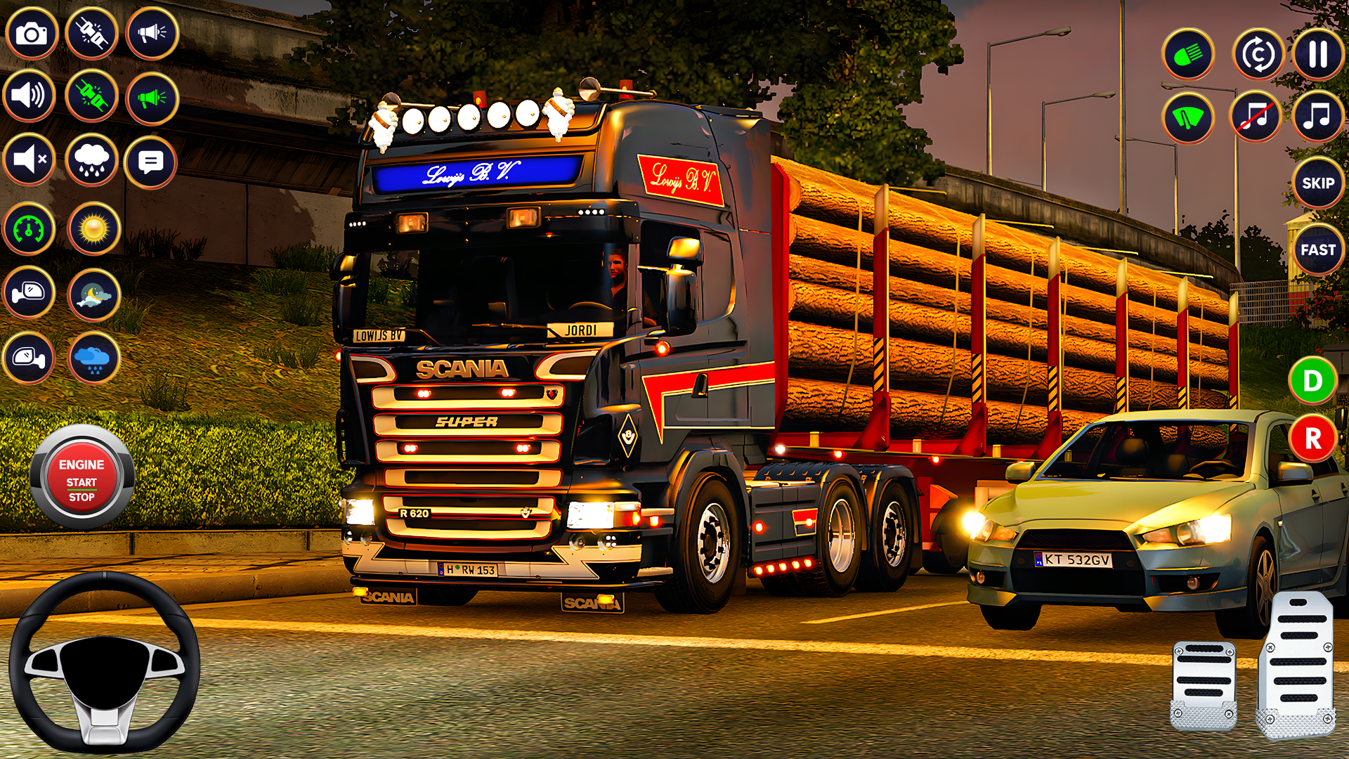 اسکرین شات 3 بازی City Truck Simulator Games 3D