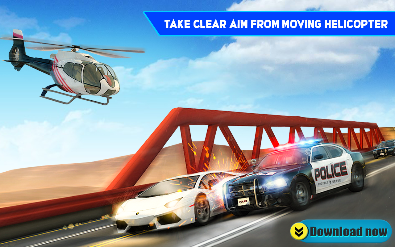 اسکرین شات 1 بازی Crazy Car Racing Police Chase