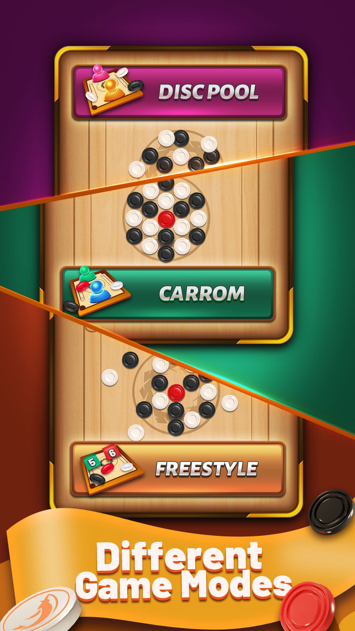 اسکرین شات 6 بازی Carrom Meta-Board Disc Game
