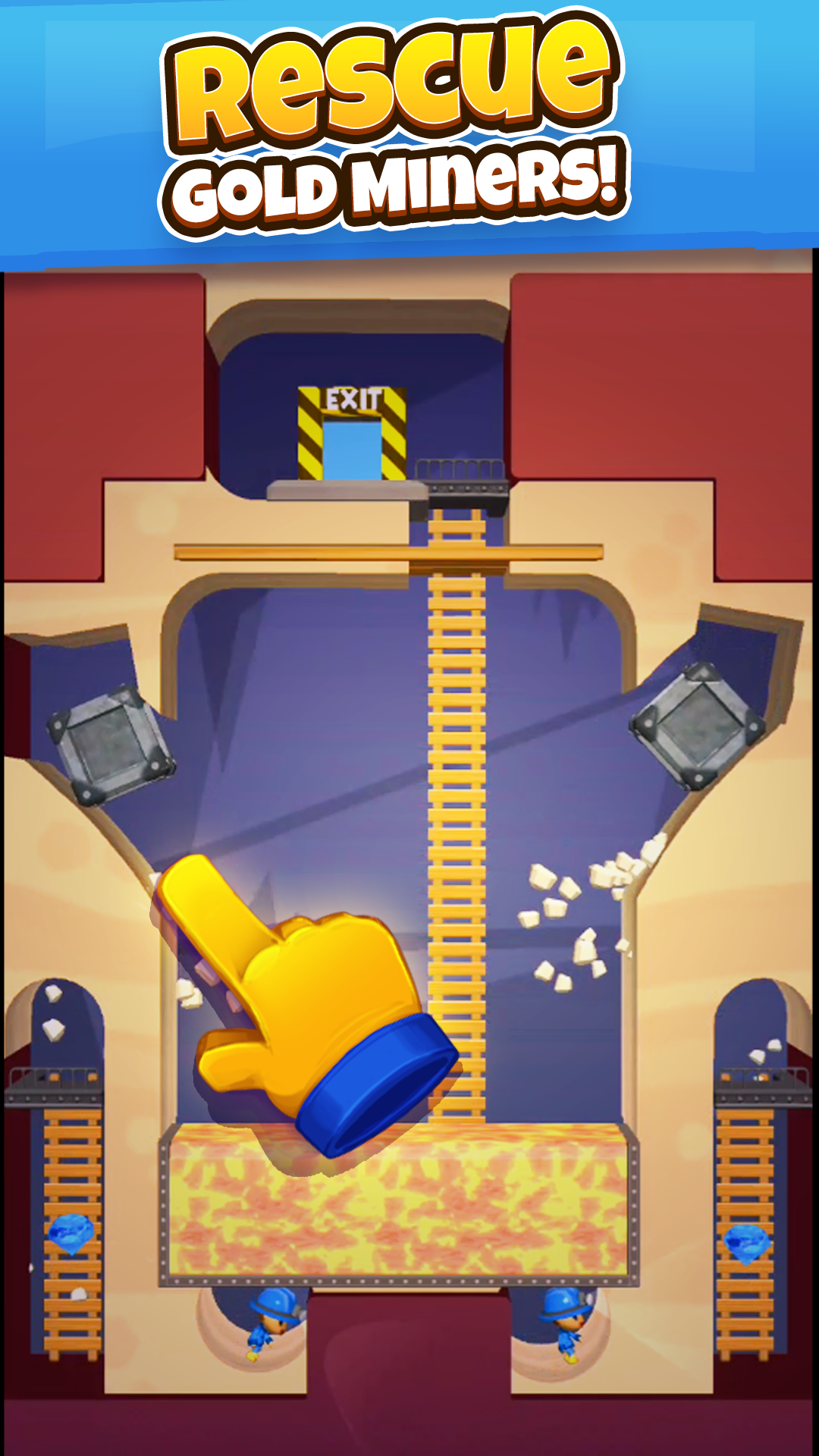 اسکرین شات 2 بازی Mine Rescue 2! Gold Miner Game