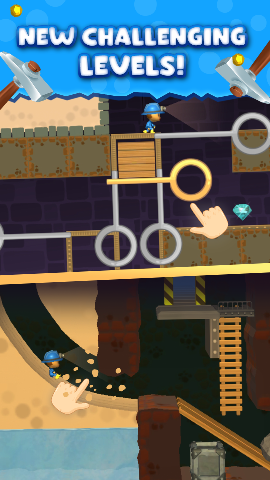 اسکرین شات 1 بازی Mine Rescue: Gold Mining Games