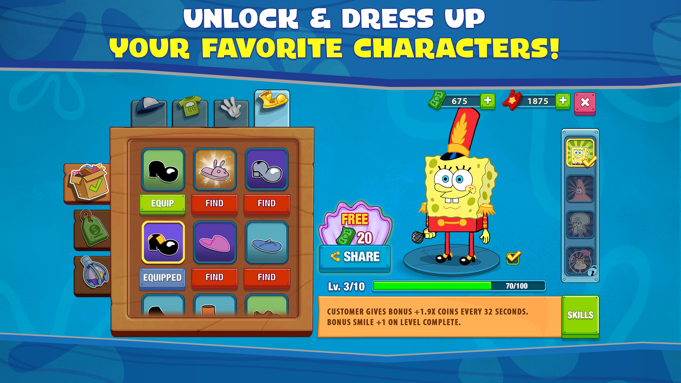 اسکرین شات 7 بازی SpongeBob Krusty Cook-Off