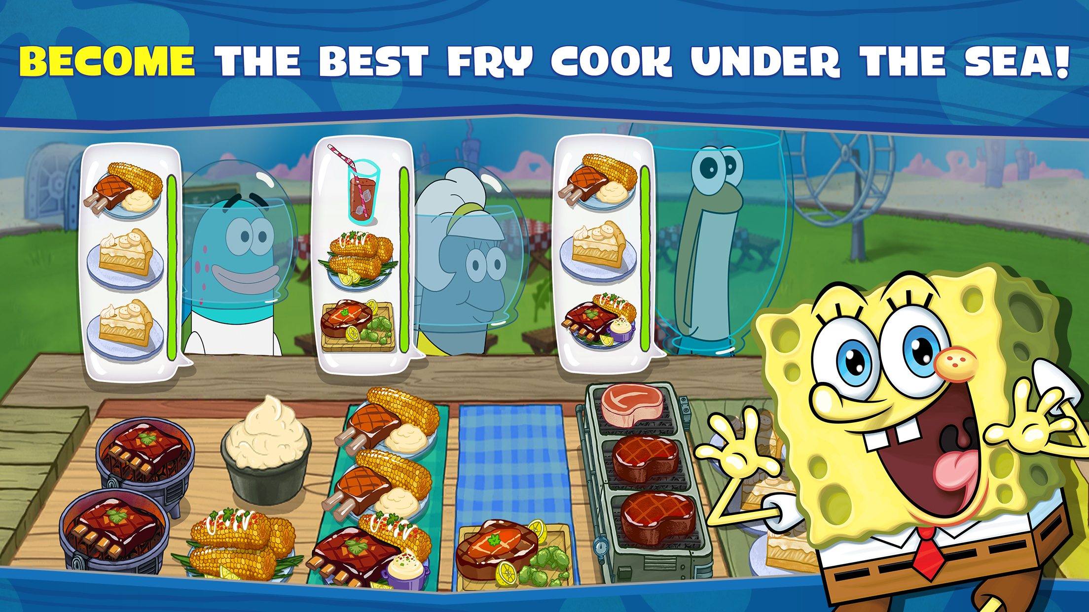 اسکرین شات 3 بازی SpongeBob Krusty Cook-Off