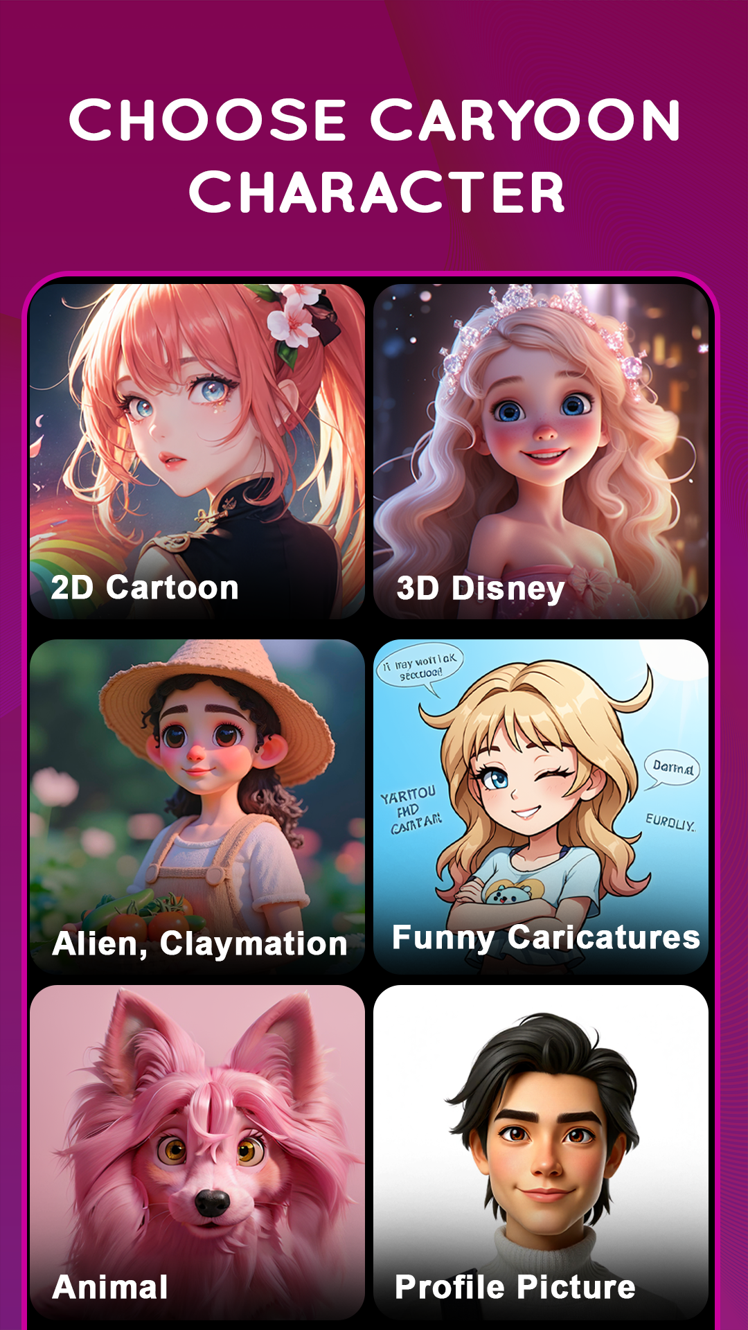 اسکرین شات 3 برنامه Cartoon Art: AI Photo Editor