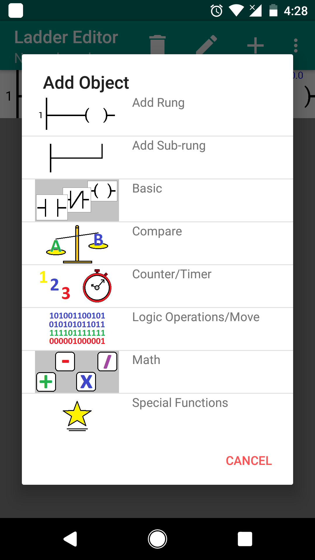 اسکرین شات 4 برنامه PLC Ladder Simulator