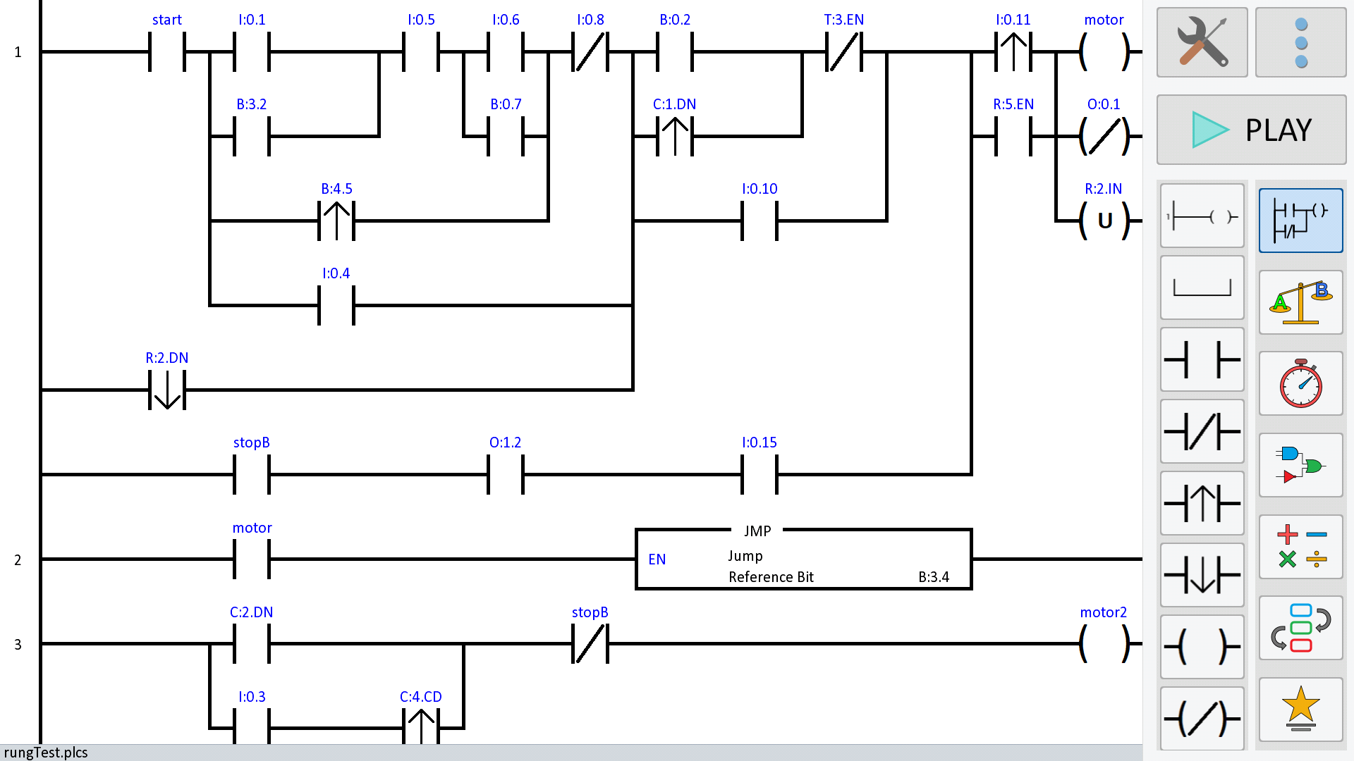 اسکرین شات 2 برنامه PLC Ladder Simulator 2