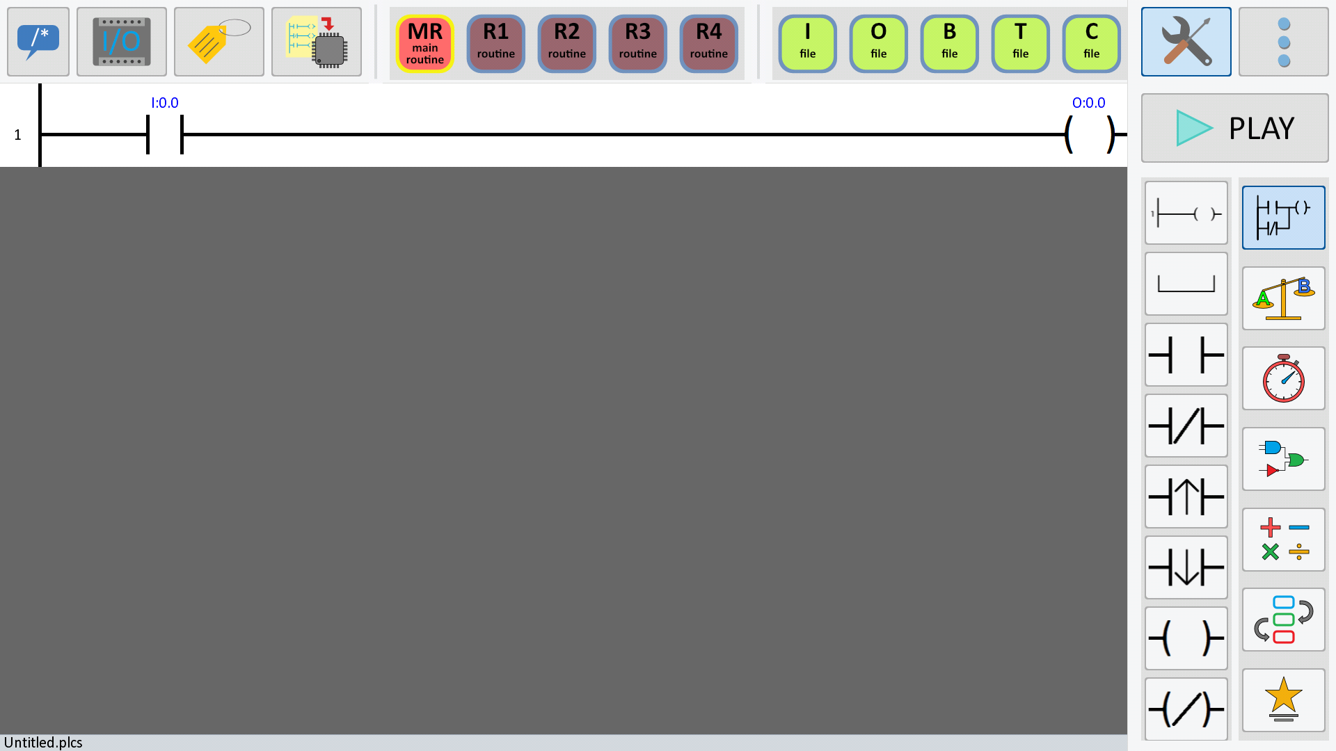 اسکرین شات 1 برنامه PLC Ladder Simulator 2