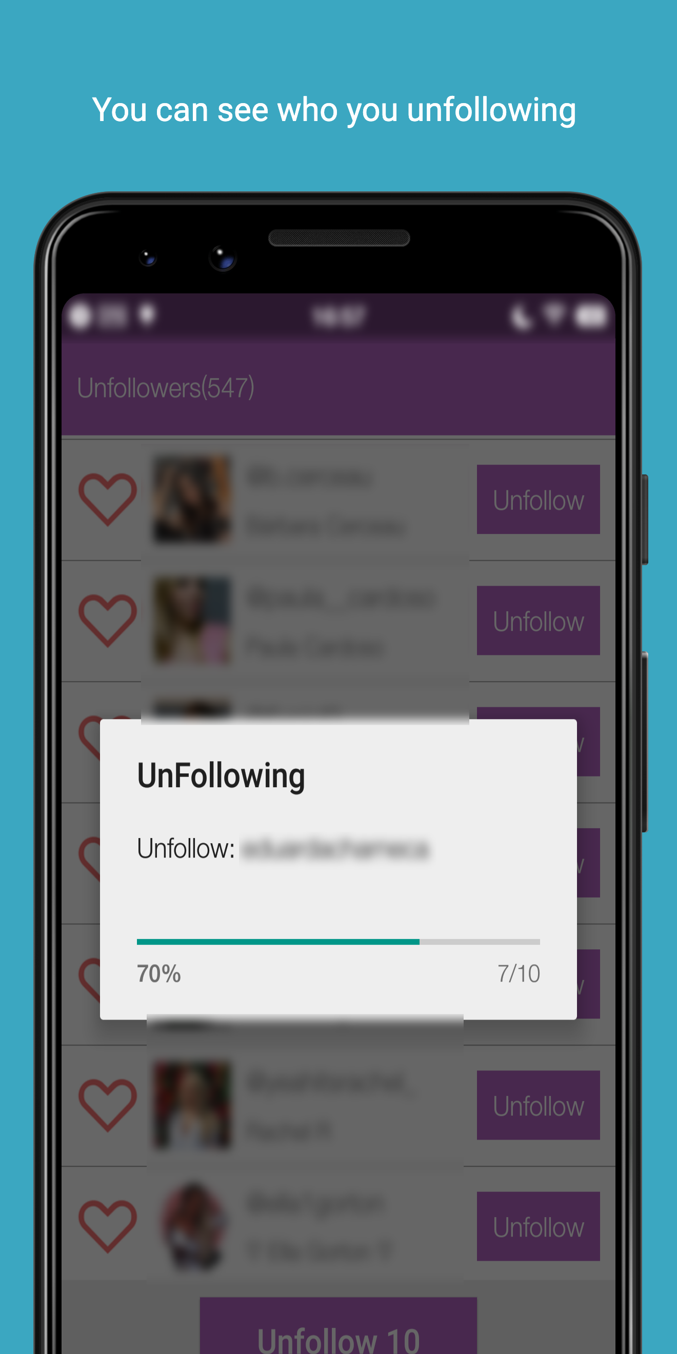 اسکرین شات 5 برنامه Unfollowers & Followers