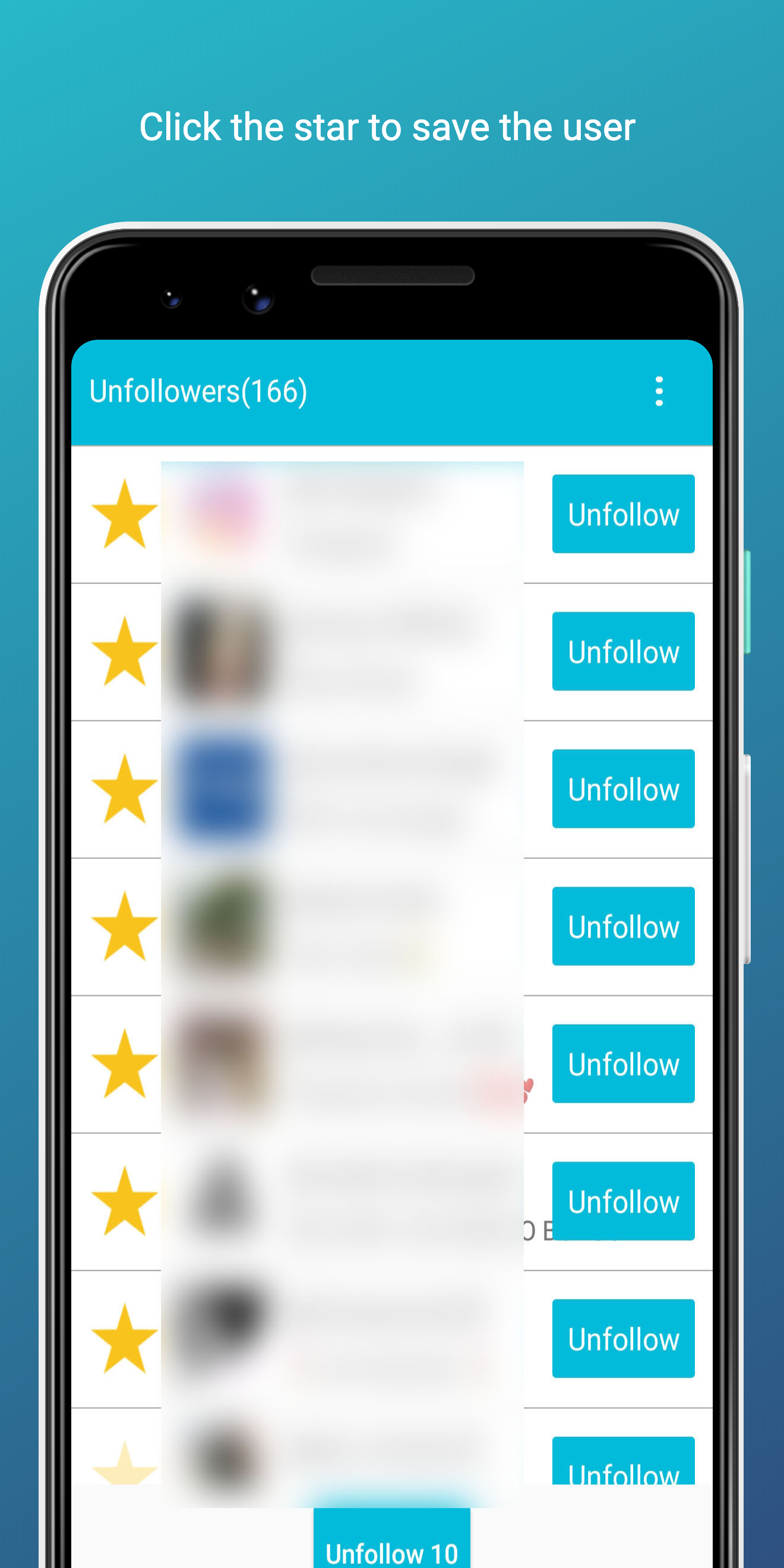 اسکرین شات 3 برنامه Unfollow Users Plus