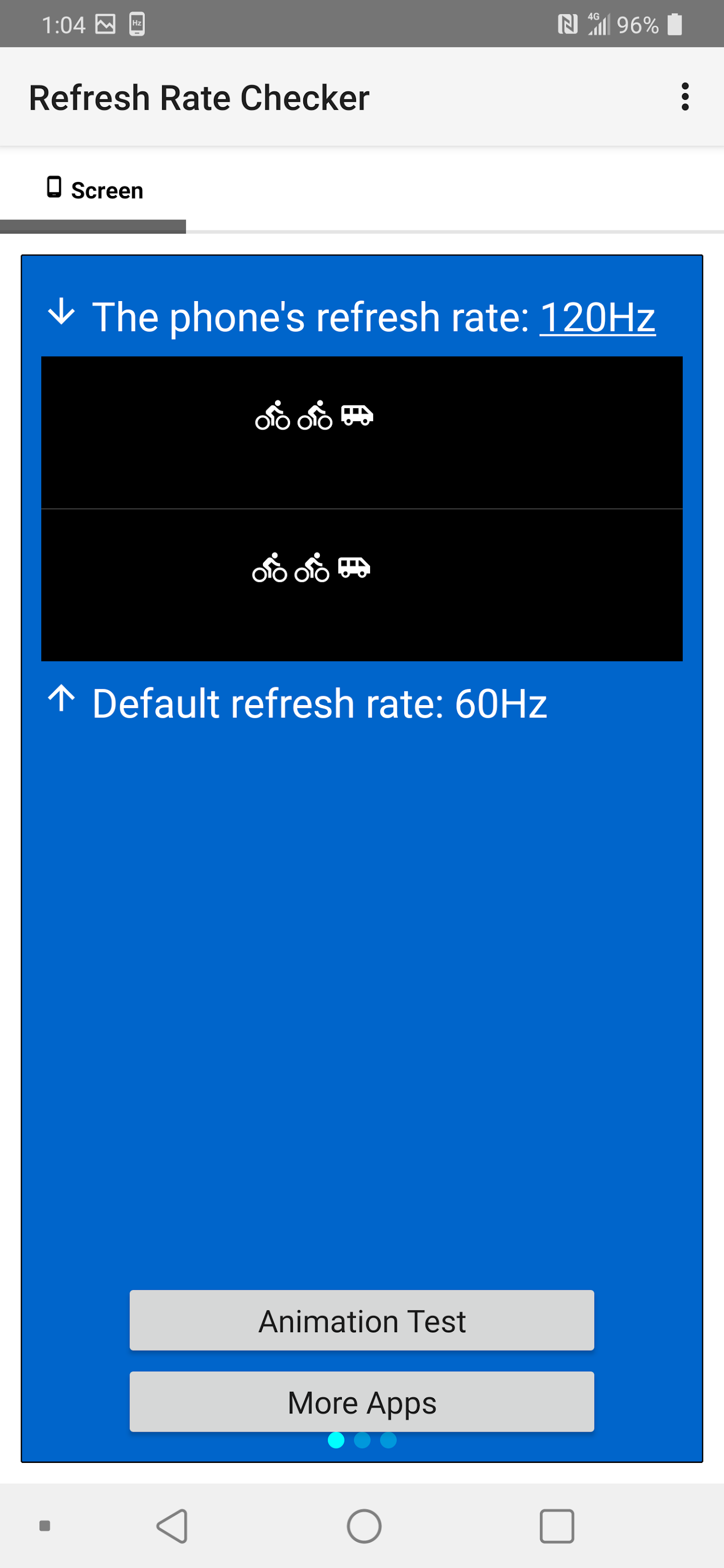 اسکرین شات 4 برنامه Refresh Rate Checker