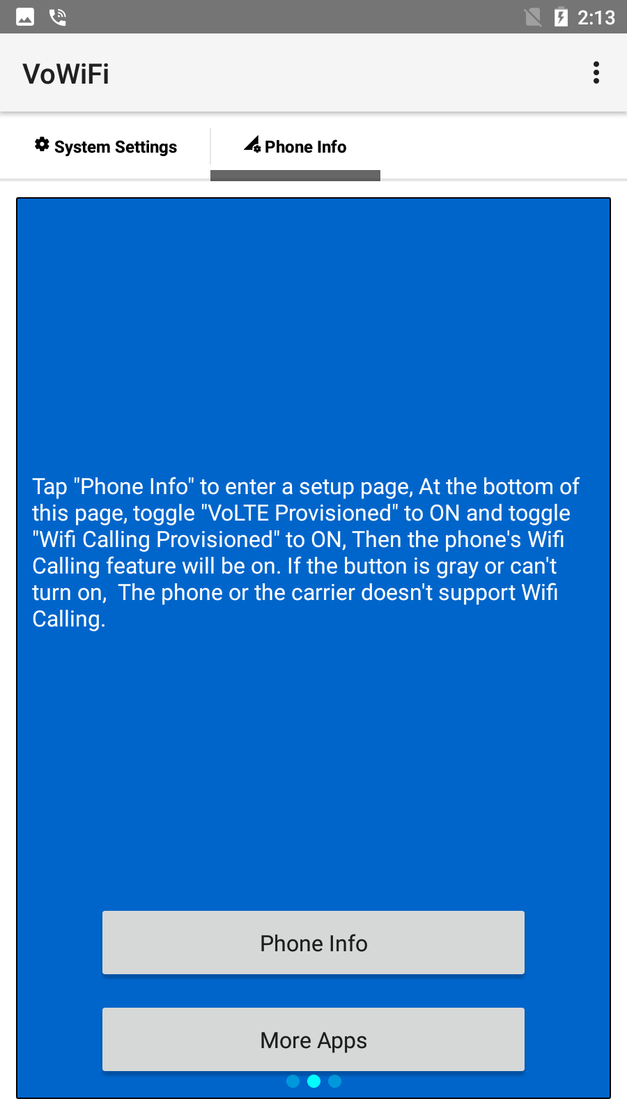 اسکرین شات 4 برنامه VoWiFi (WiFi Calling)