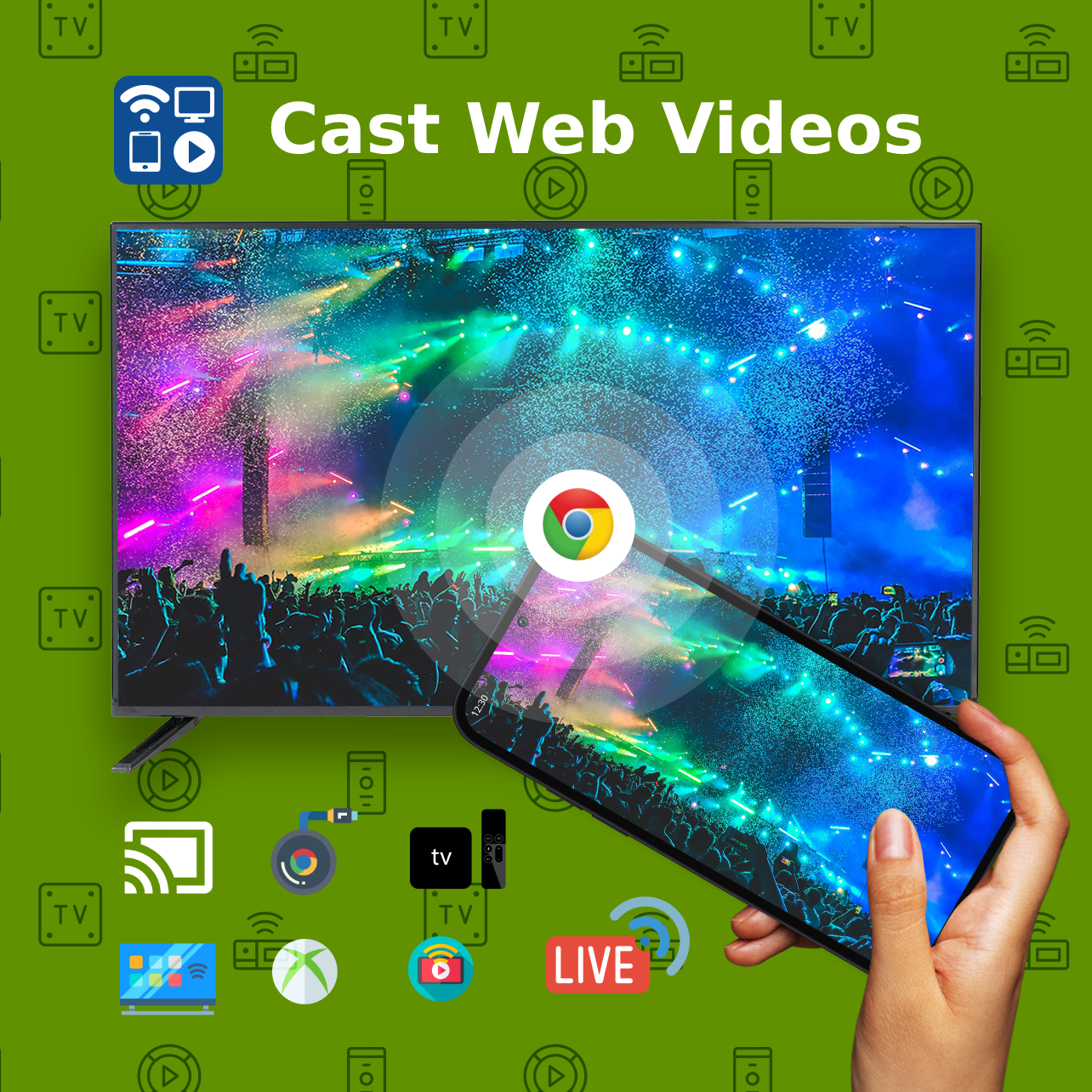 اسکرین شات 1 برنامه Cast to TV+ Chromecast Roku TV