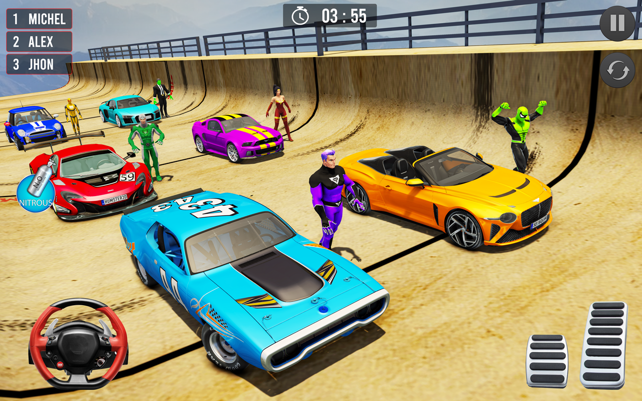 اسکرین شات 7 برنامه Mega Ramp Car Stunts Games