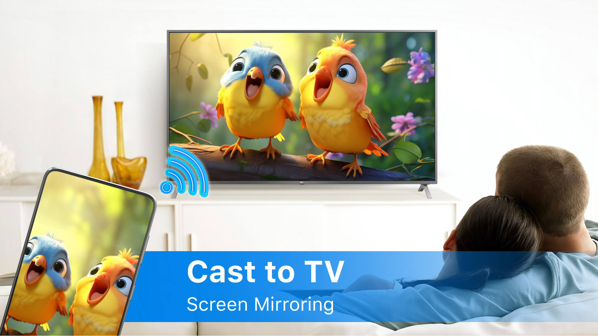 اسکرین شات 1 برنامه Cast to TV - Screen Mirroring