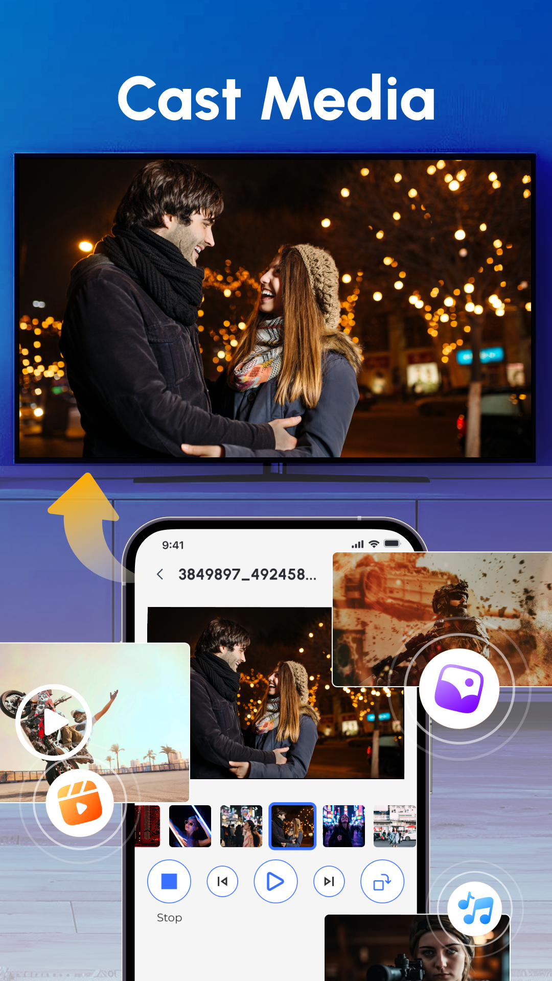 اسکرین شات 2 برنامه Cast To TV - Screen Mirroring