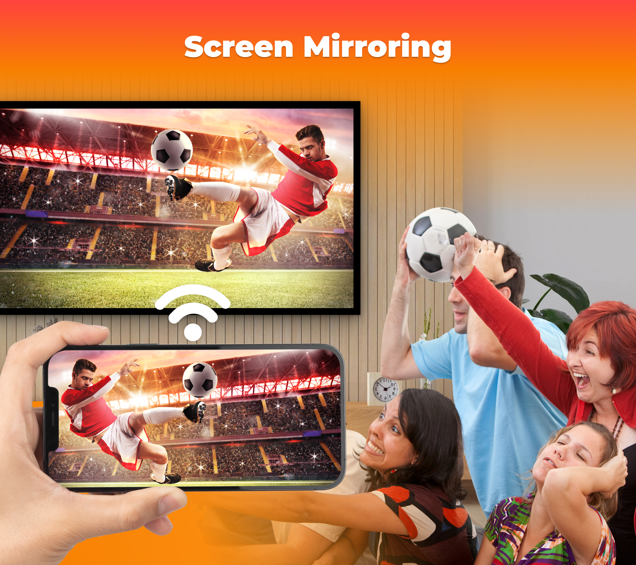 اسکرین شات 3 برنامه Screen Mirror & TV Connect
