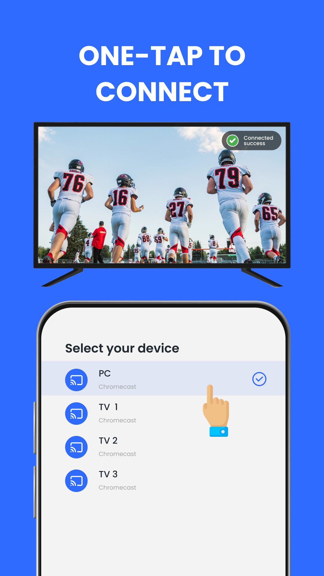 اسکرین شات 2 برنامه Cast TV - Cast for Chromecast
