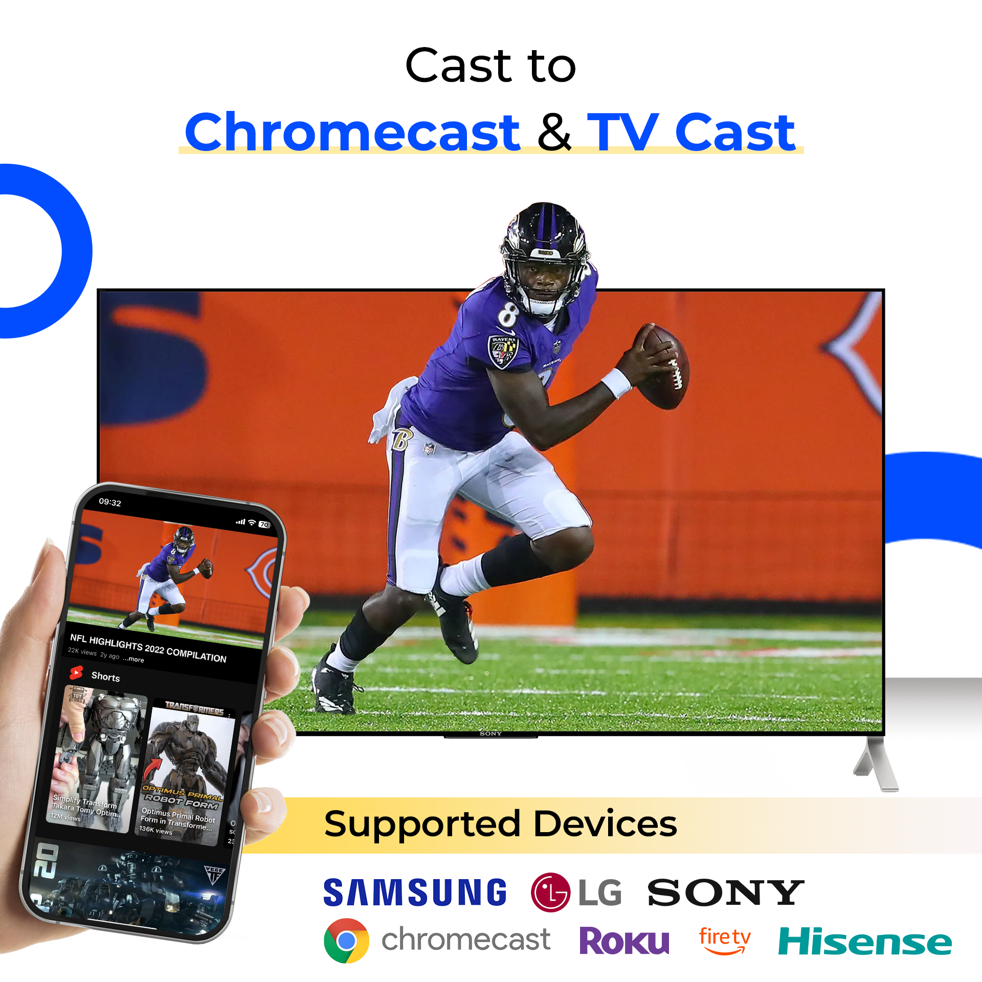 اسکرین شات 1 برنامه Screen Mirroring & TV cast