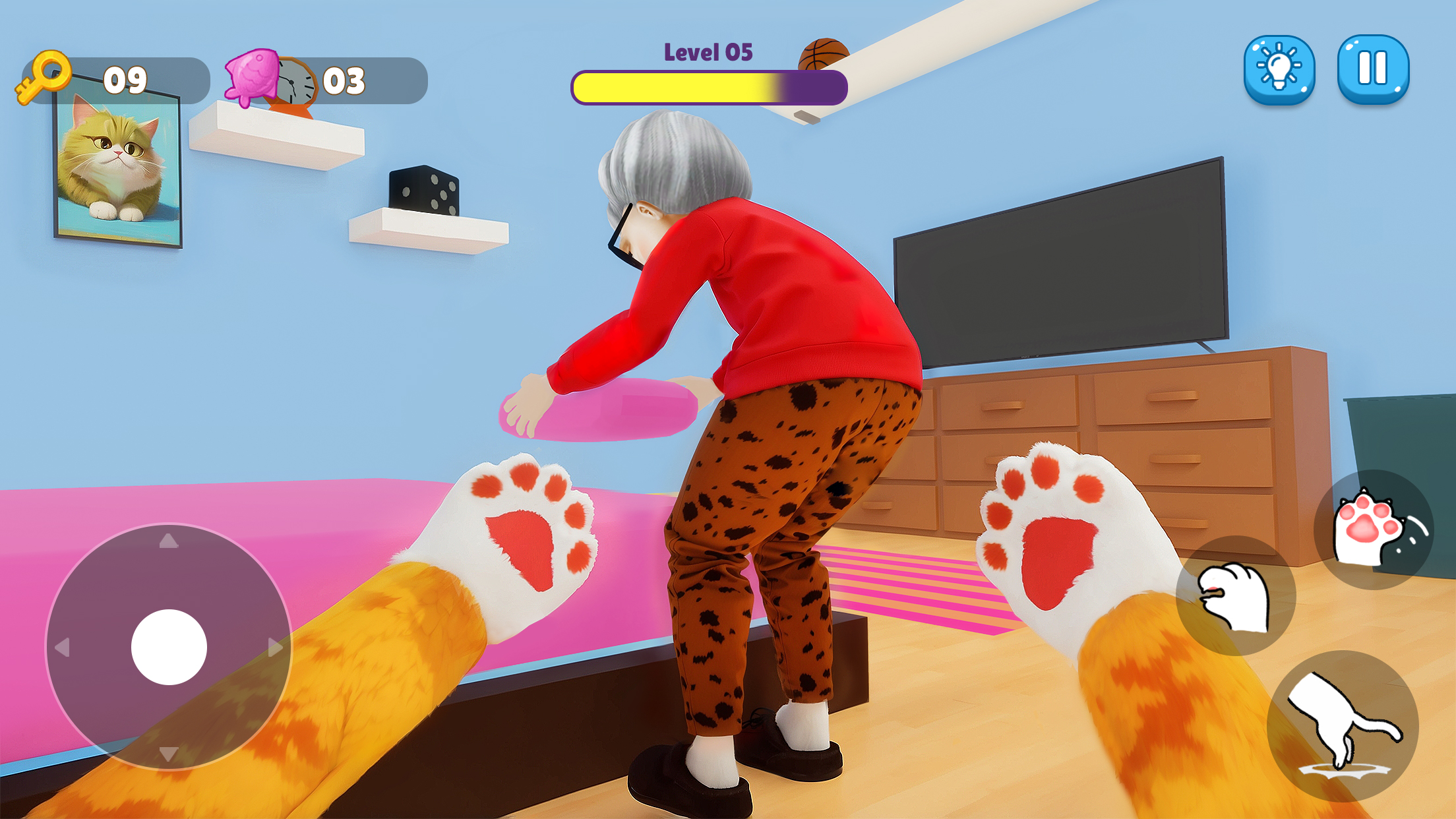 اسکرین شات 4 بازی Cat & Granny Sim: Spread Chaos