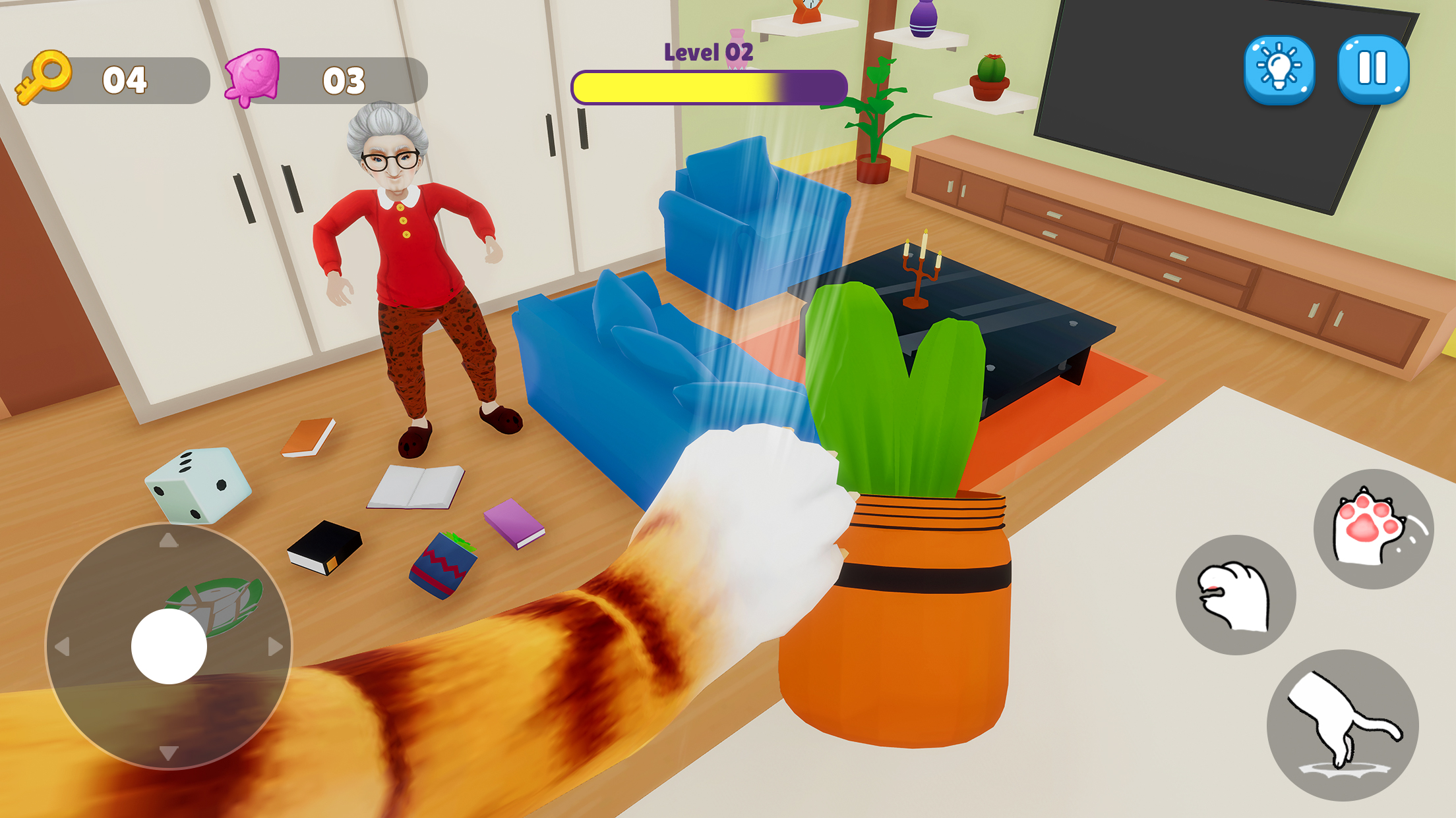 اسکرین شات 1 بازی Cat & Granny Sim: Spread Chaos