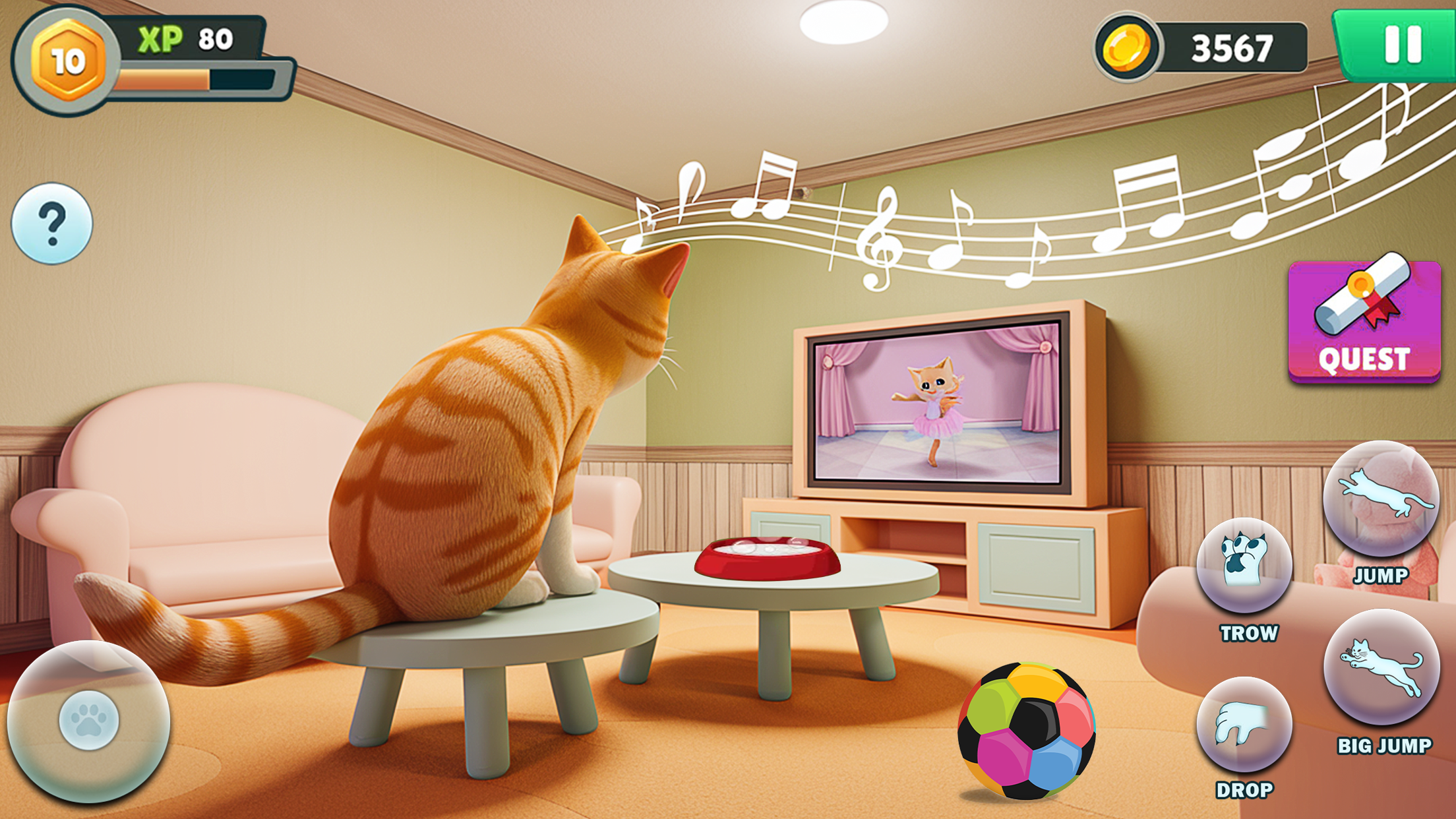 اسکرین شات 3 بازی Angry Gran VS Naughty Cat Sim